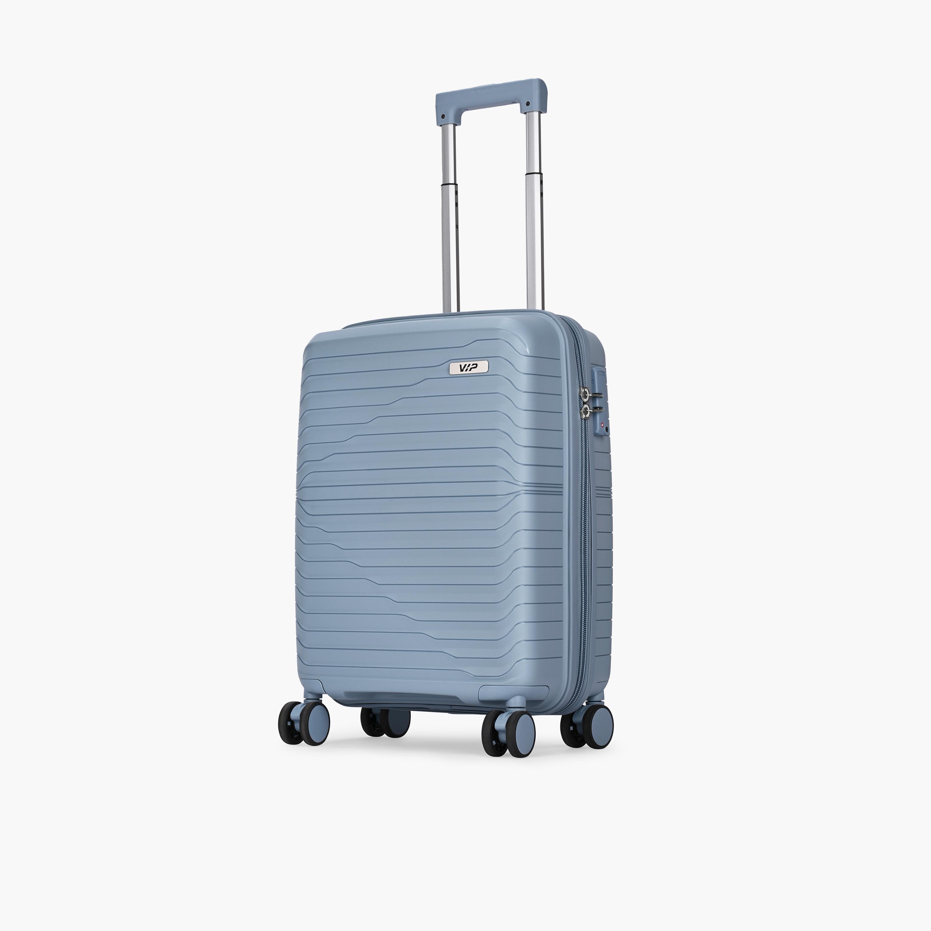 VIP Tourage 55.5 CM Small Cabin Polypropylene Hard Sided 4-Wheeler Spinner Trolley Bag with TSA Lock-travel-luggagesandbags-luggage-image-5