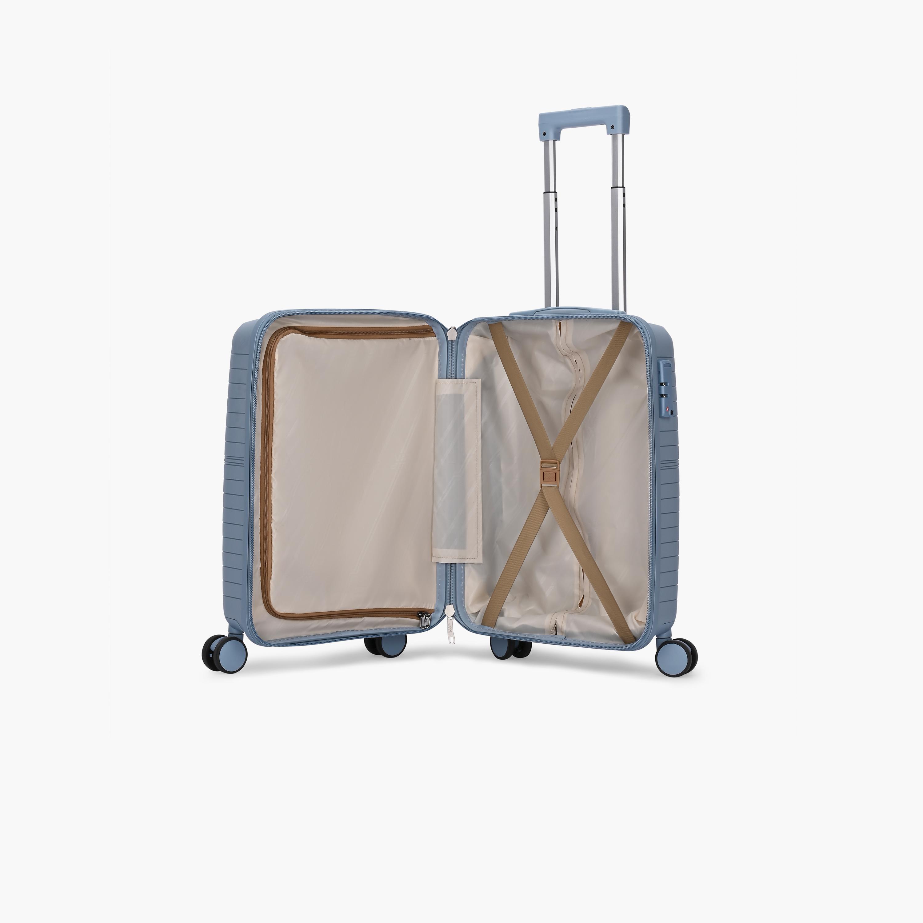 VIP Tourage 55.5 CM Small Cabin Polypropylene Hard Sided 4-Wheeler Spinner Trolley Bag with TSA Lock-travel-luggagesandbags-luggage-image-6