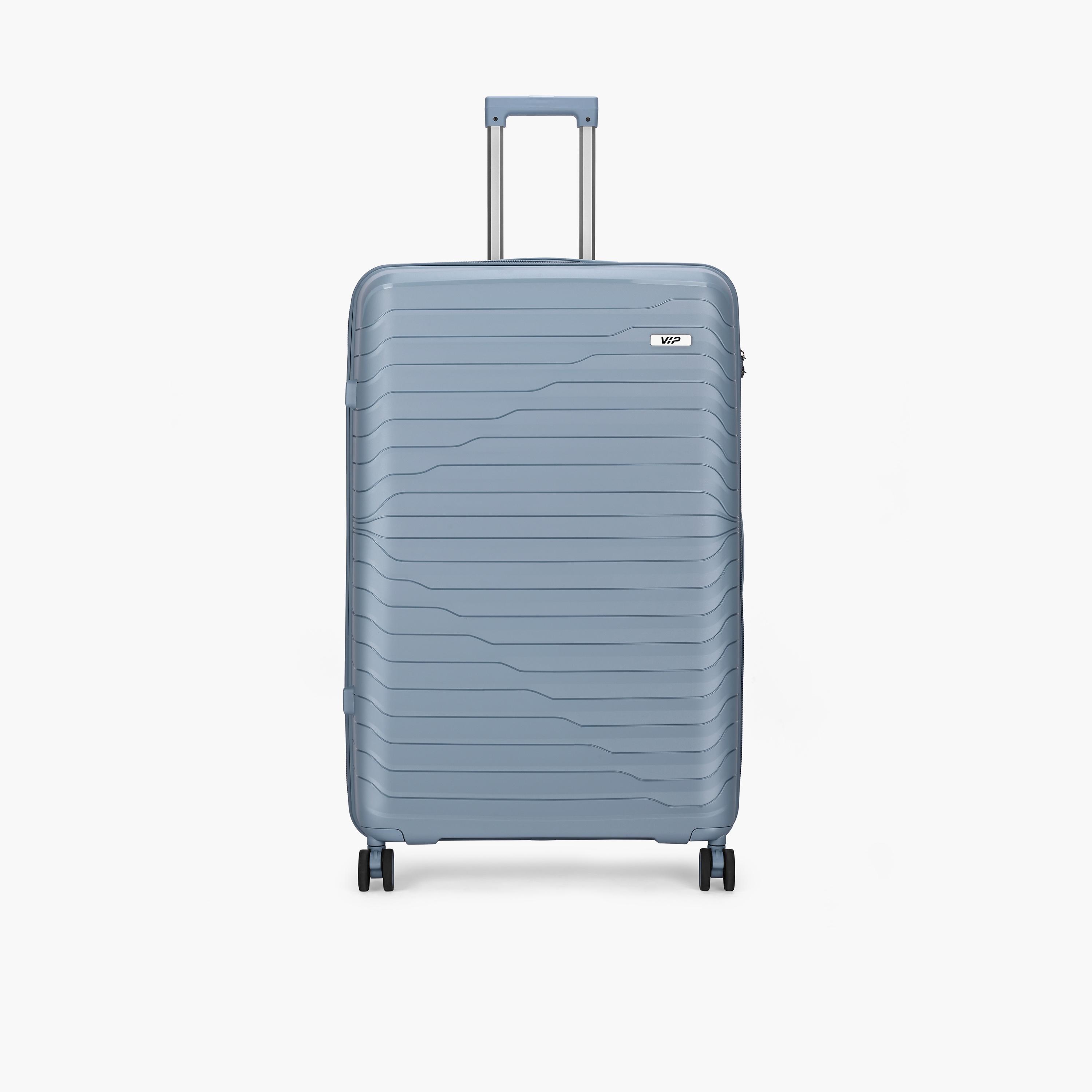 VIP Tourage 86 CM Large Check-in Polypropylene Hard Sided 4-Wheeler Spinner Trolley Bag with TSA Lock-travel-luggagesandbags-luggage-image-1