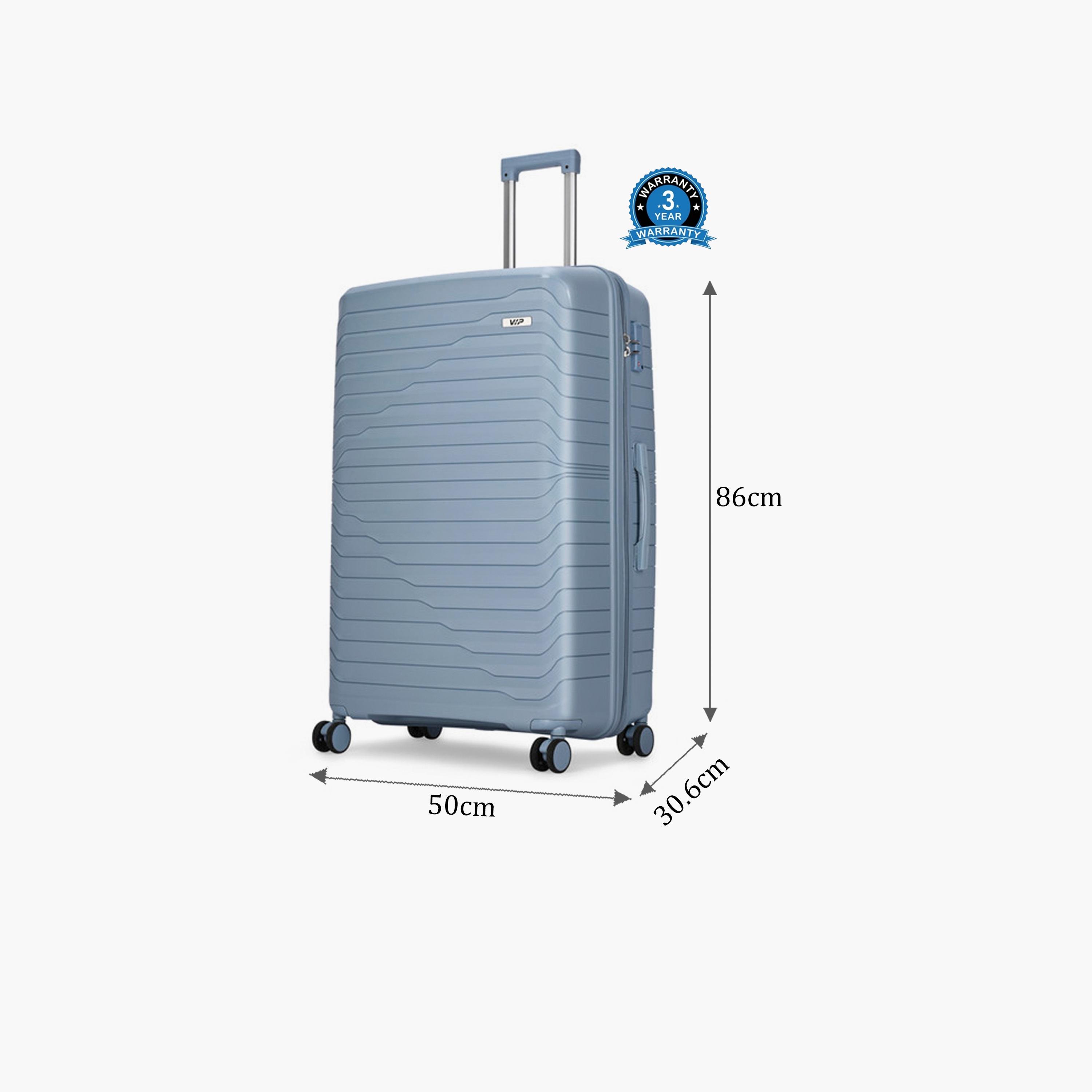 VIP Tourage 86 CM Large Check-in Polypropylene Hard Sided 4-Wheeler Spinner Trolley Bag with TSA Lock-travel-luggagesandbags-luggage-image-2