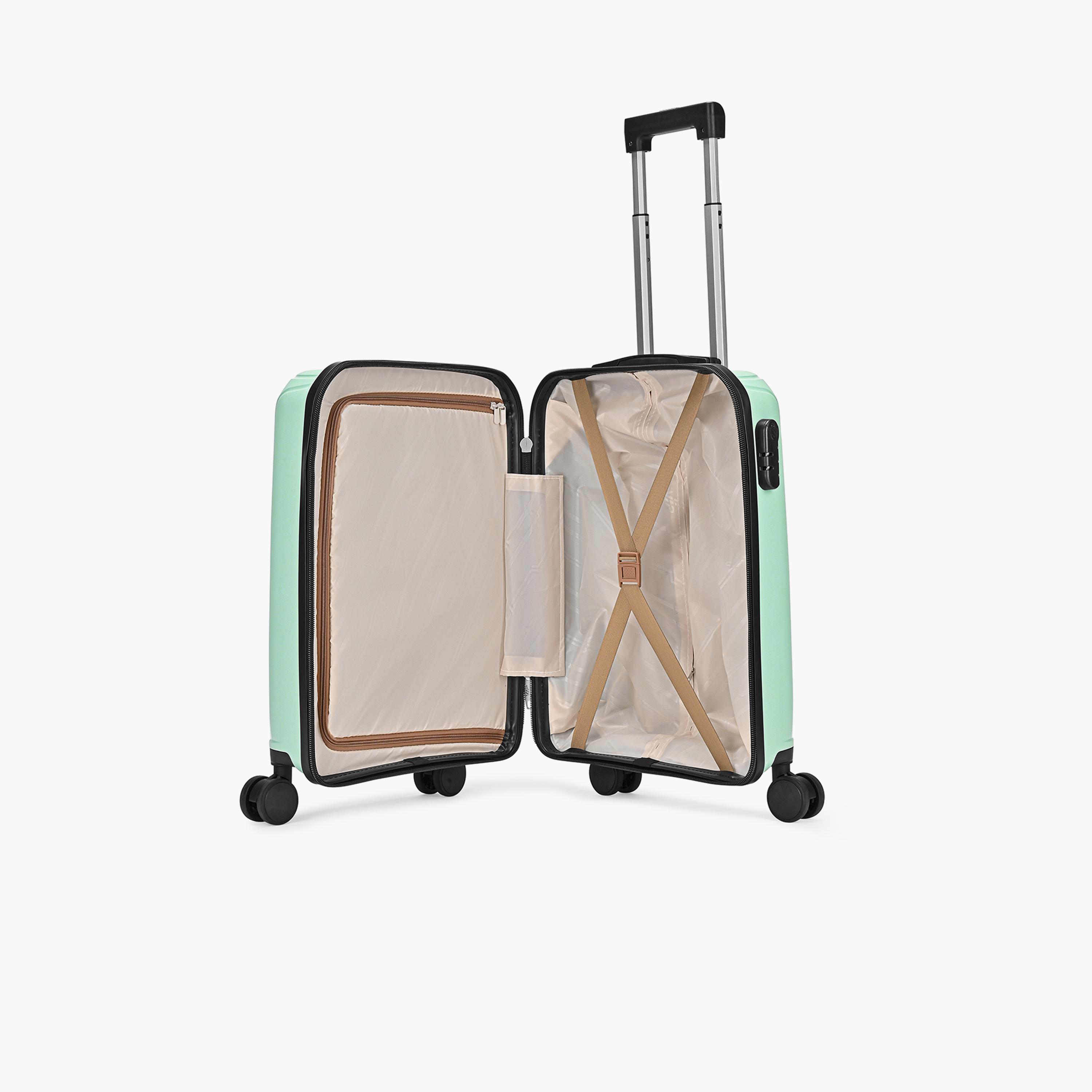 VIP Trekk 55.5 CM Small Cabin Polypropylene Hard Sided 4-Wheeler Spinner Trolley Bag with Combination Lock-travel-luggagesandbags-luggage-image-6