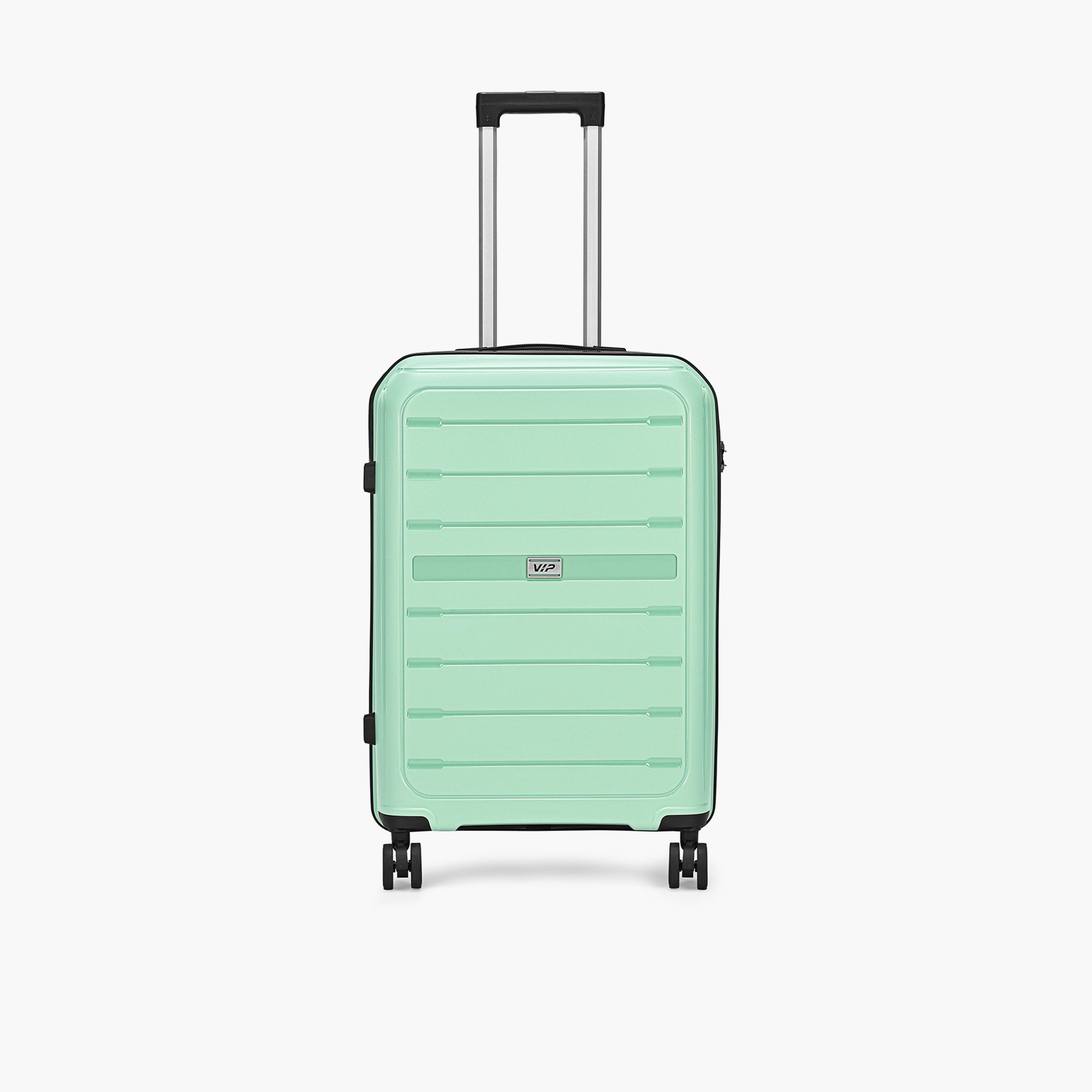 VIP Trekk 65.5 CM Medium Check-in Polypropylene Hard Sided 4-Wheeler Spinner Trolley Bag with Combination Lock-travel-luggagesandbags-luggage-image-1