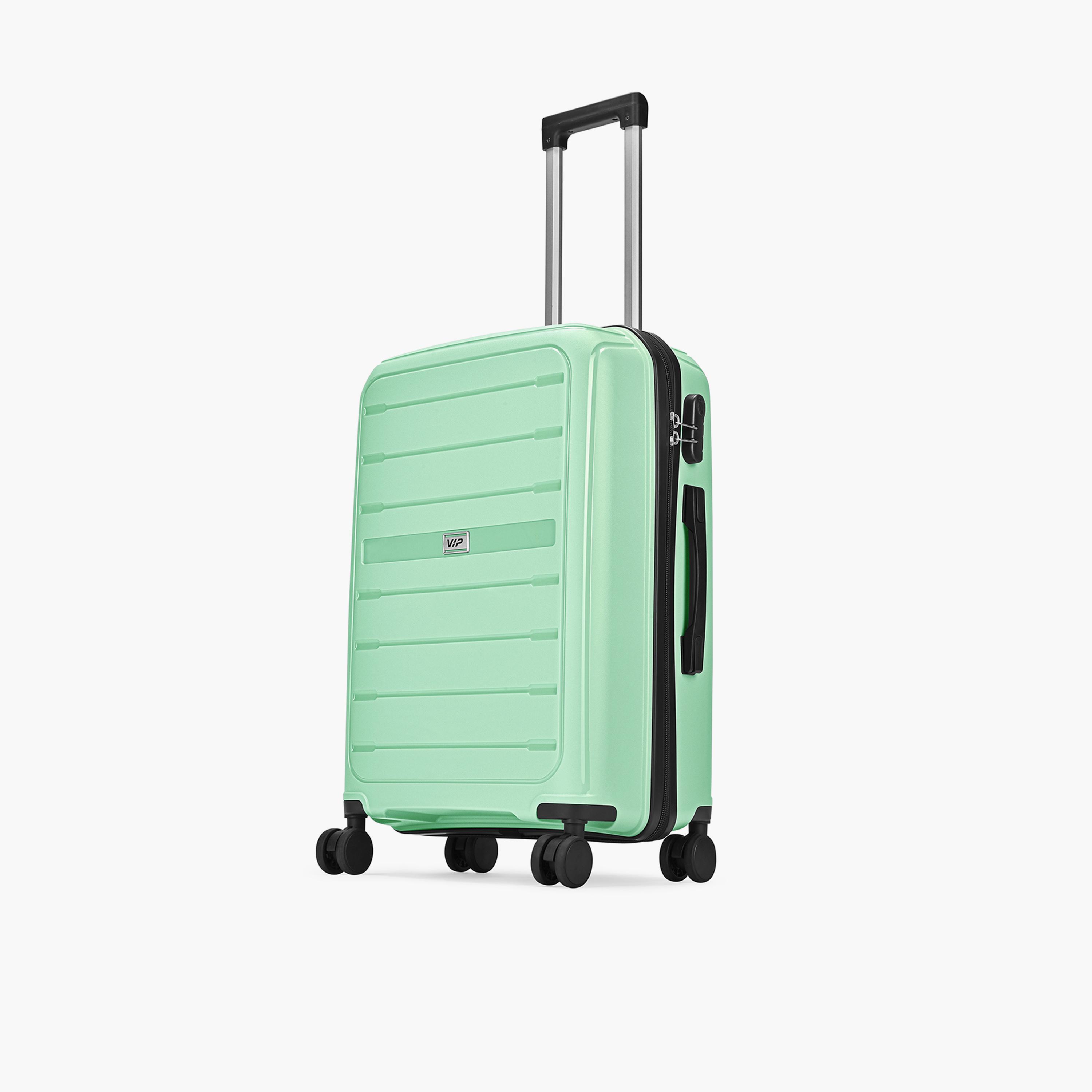 VIP Trekk 65.5 CM Medium Check-in Polypropylene Hard Sided 4-Wheeler Spinner Trolley Bag with Combination Lock-travel-luggagesandbags-luggage-image-5