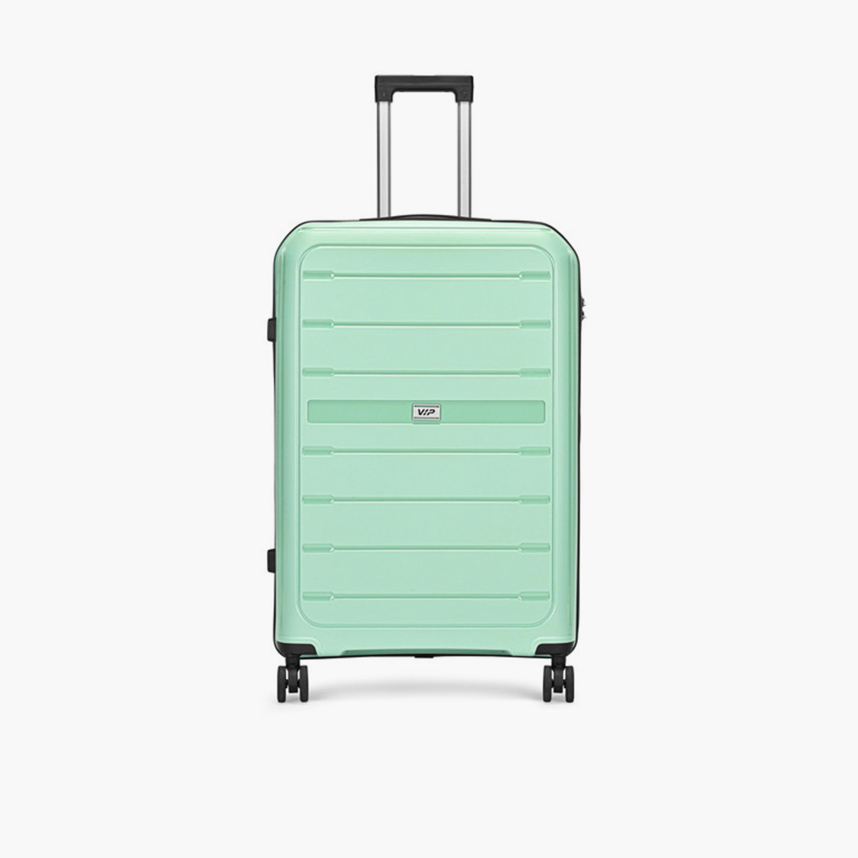 VIP Trekk 75.5 CM Large Check-in Polypropylene Hard Sided 4-Wheeler Spinner Trolley Bag with Combination Lock-travel-luggagesandbags-luggage-image-1