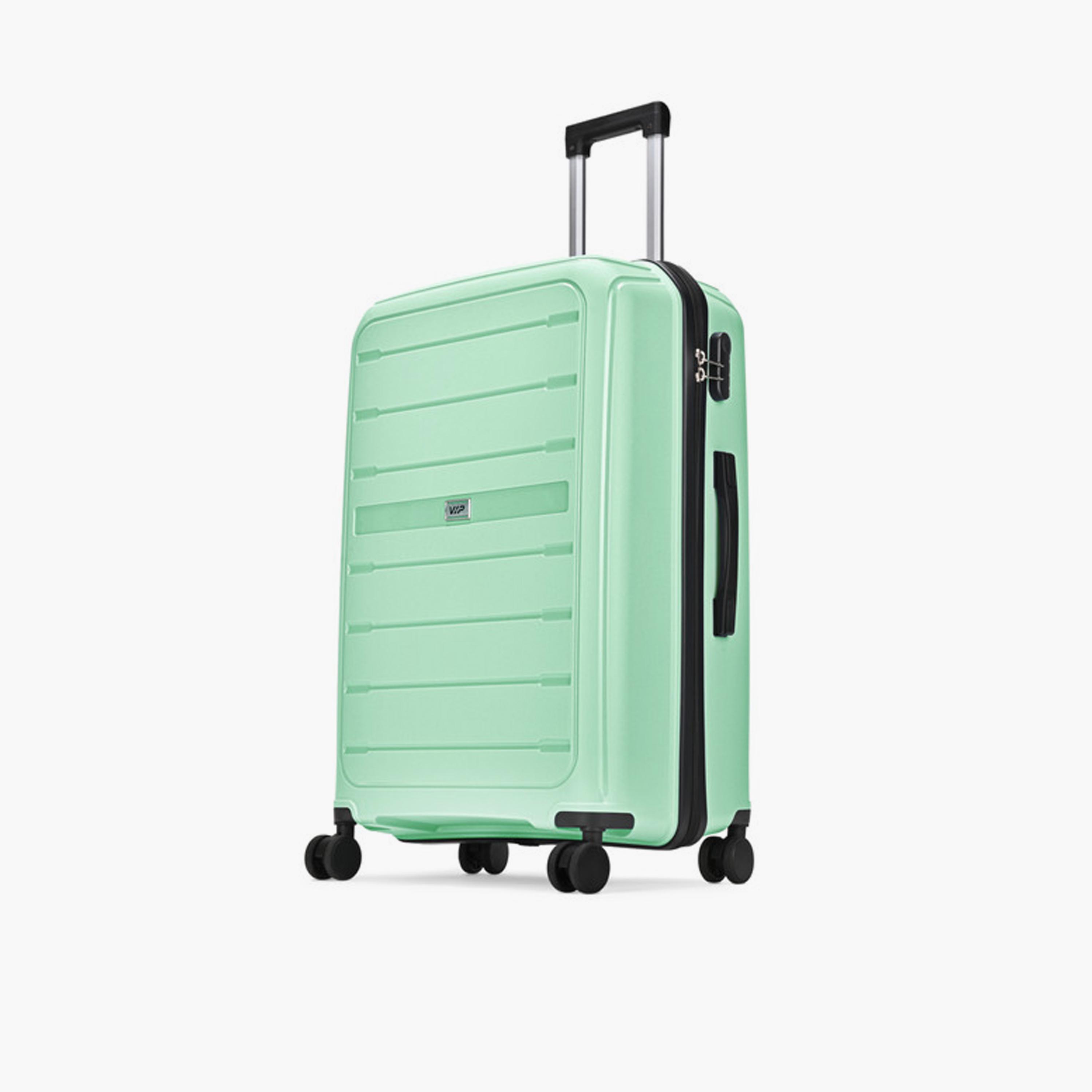 VIP Trekk 75.5 CM Large Check-in Polypropylene Hard Sided 4-Wheeler Spinner Trolley Bag with Combination Lock-travel-luggagesandbags-luggage-image-5