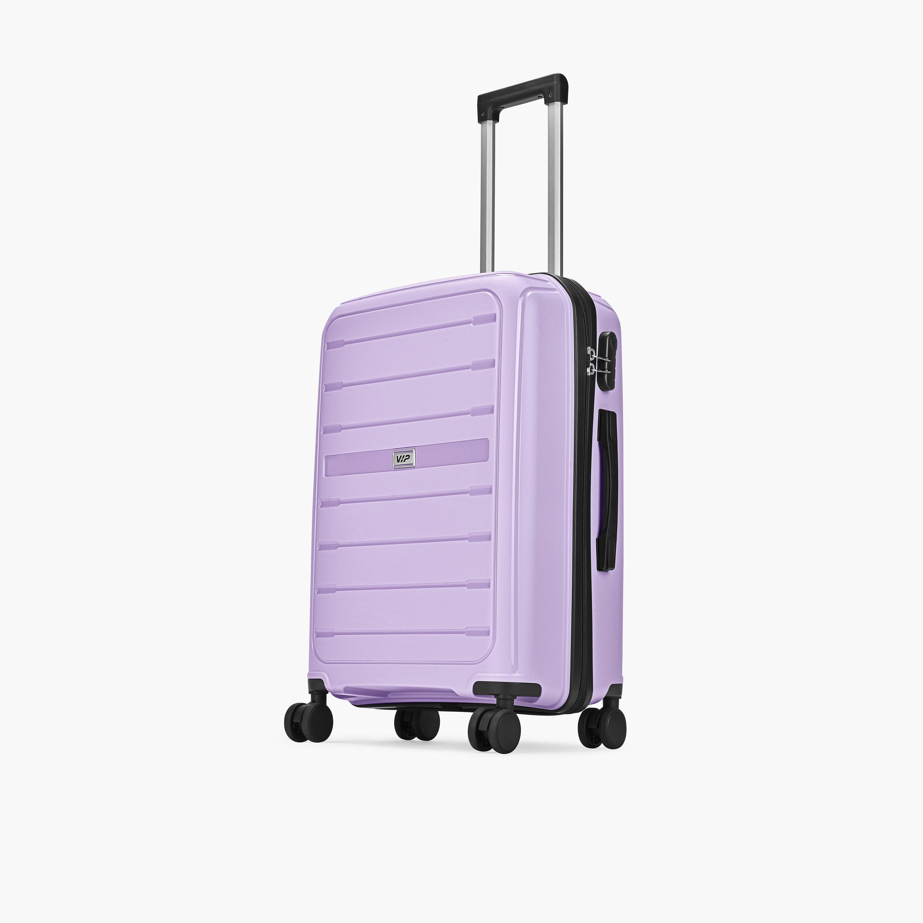 VIP Trekk 65.5 CM Medium Check-in Polypropylene Hard Sided 4-Wheeler Spinner Trolley Bag with Combination Lock-travel-luggagesandbags-luggage-image-5