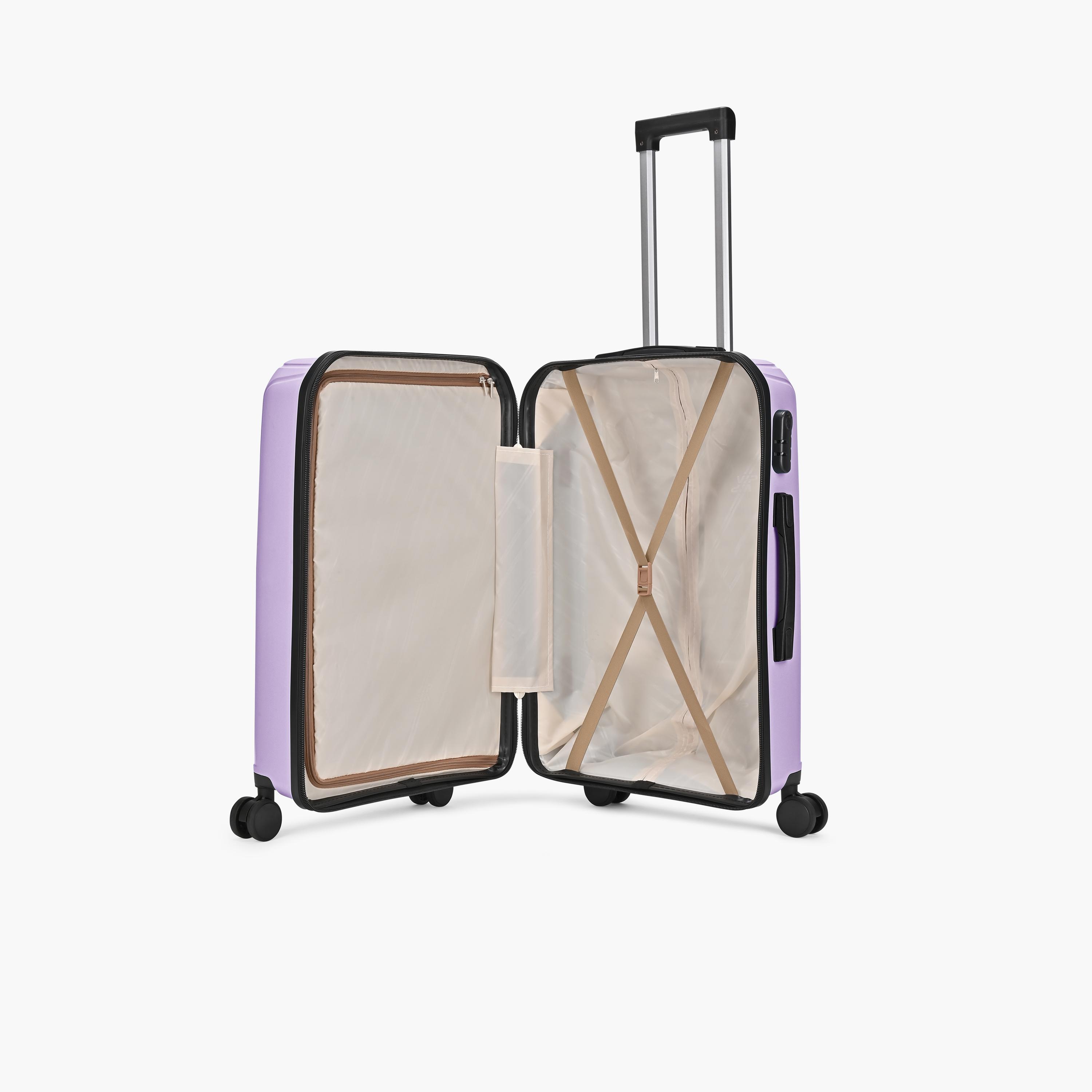 VIP Trekk 65.5 CM Medium Check-in Polypropylene Hard Sided 4-Wheeler Spinner Trolley Bag with Combination Lock-travel-luggagesandbags-luggage-image-6