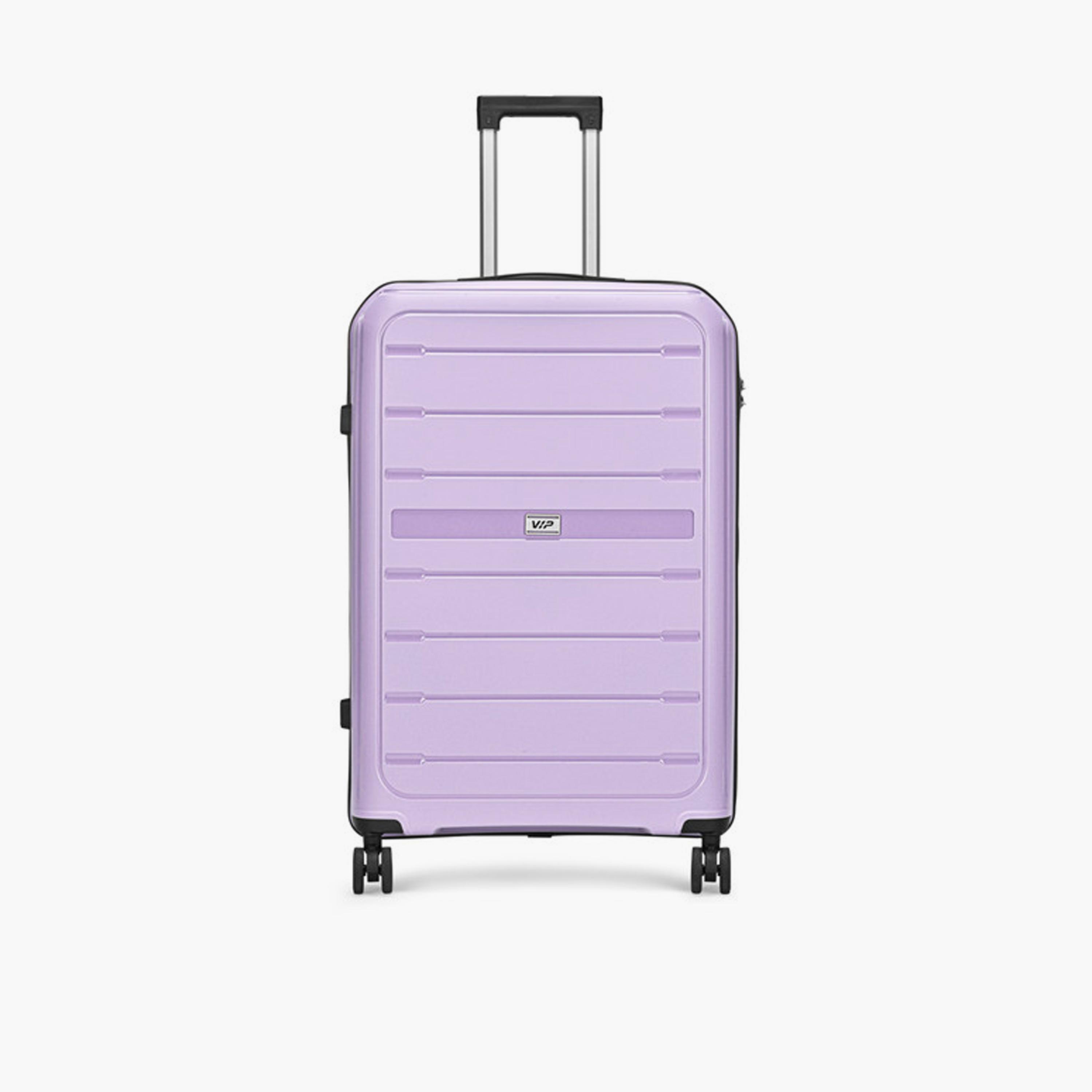 VIP Trekk 75.5 CM Large Check-in Polypropylene Hard Sided 4-Wheeler Spinner Trolley Bag with Combination Lock-travel-luggagesandbags-luggage-image-1