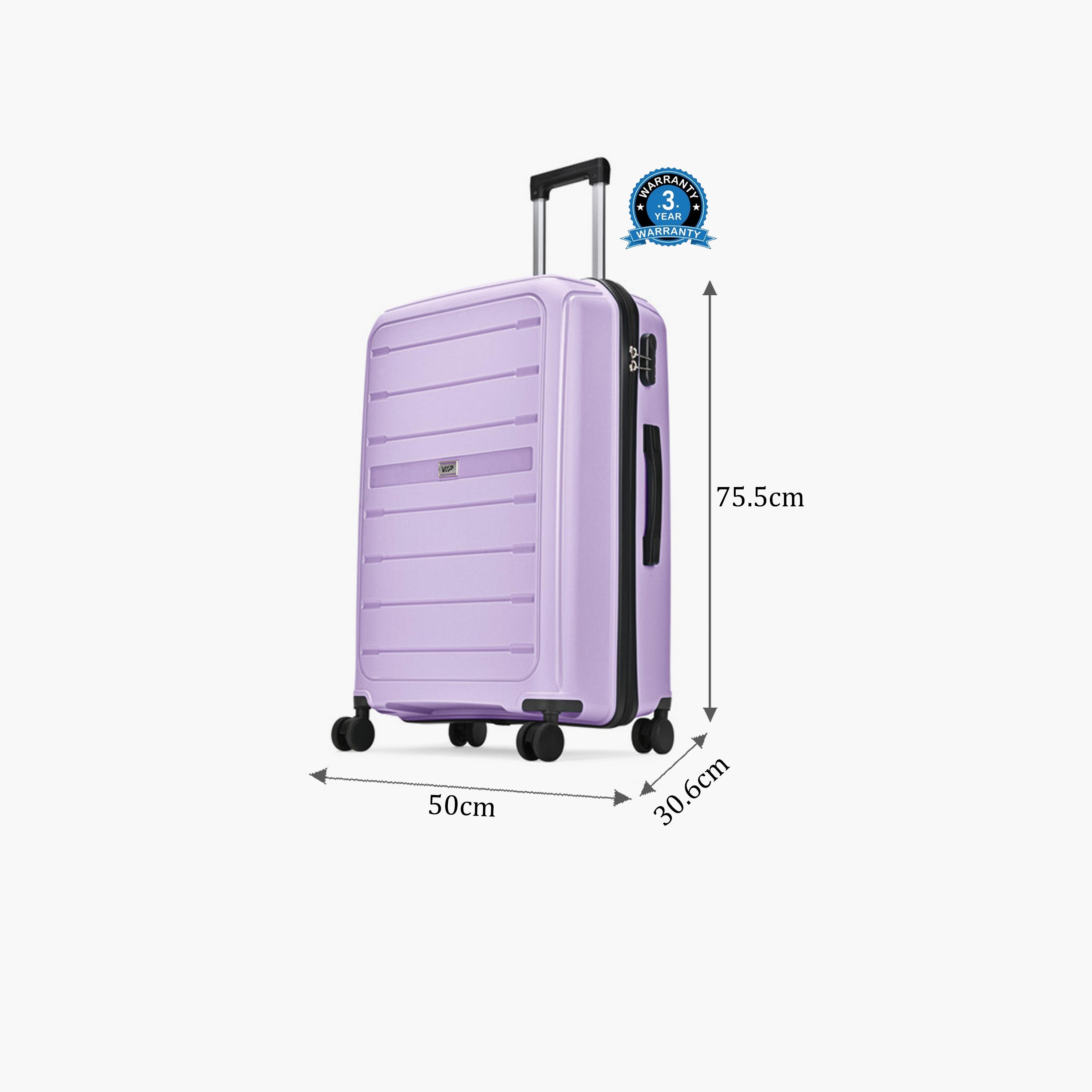 VIP Trekk 75.5 CM Large Check-in Polypropylene Hard Sided 4-Wheeler Spinner Trolley Bag with Combination Lock-travel-luggagesandbags-luggage-image-2