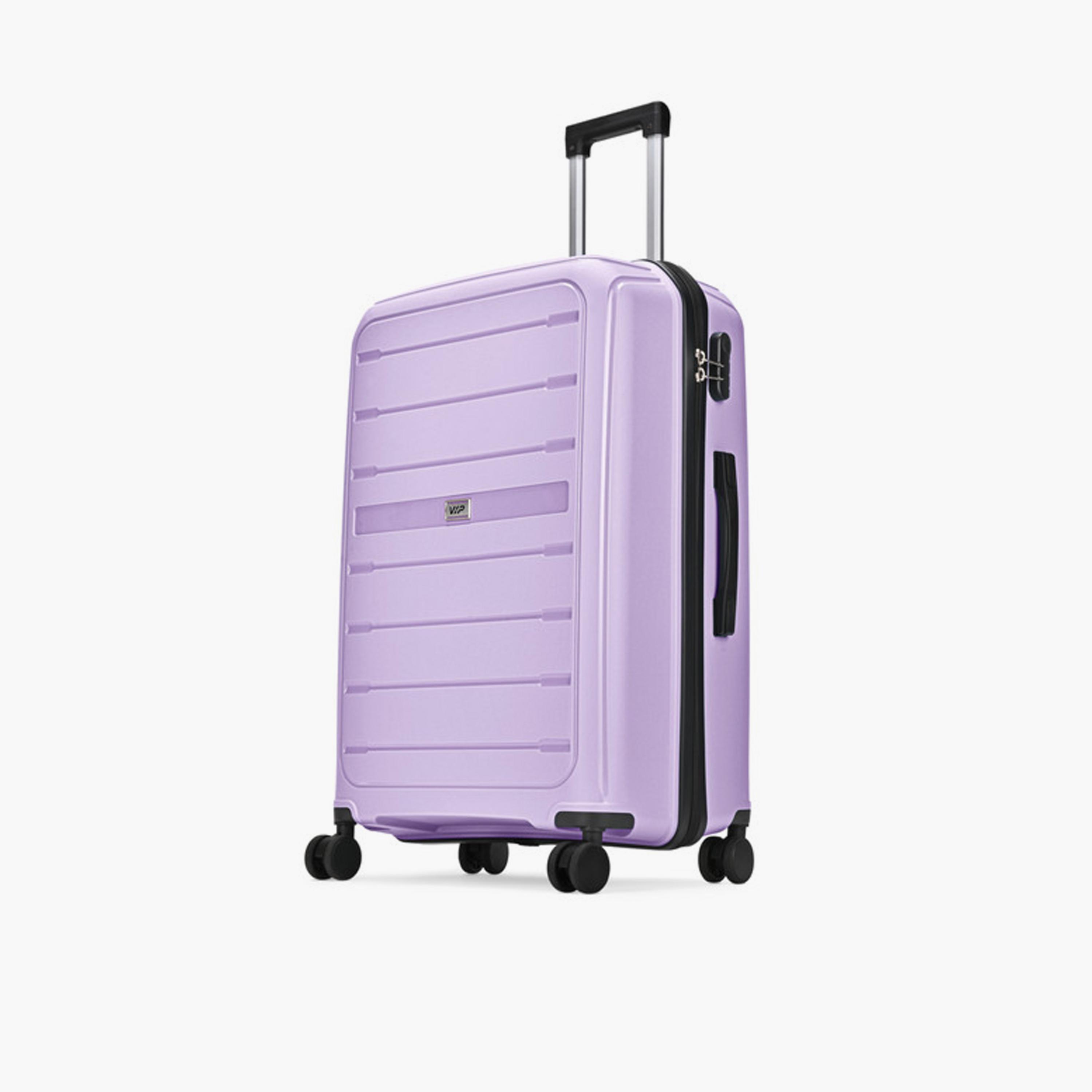 VIP Trekk 75.5 CM Large Check-in Polypropylene Hard Sided 4-Wheeler Spinner Trolley Bag with Combination Lock-travel-luggagesandbags-luggage-image-5