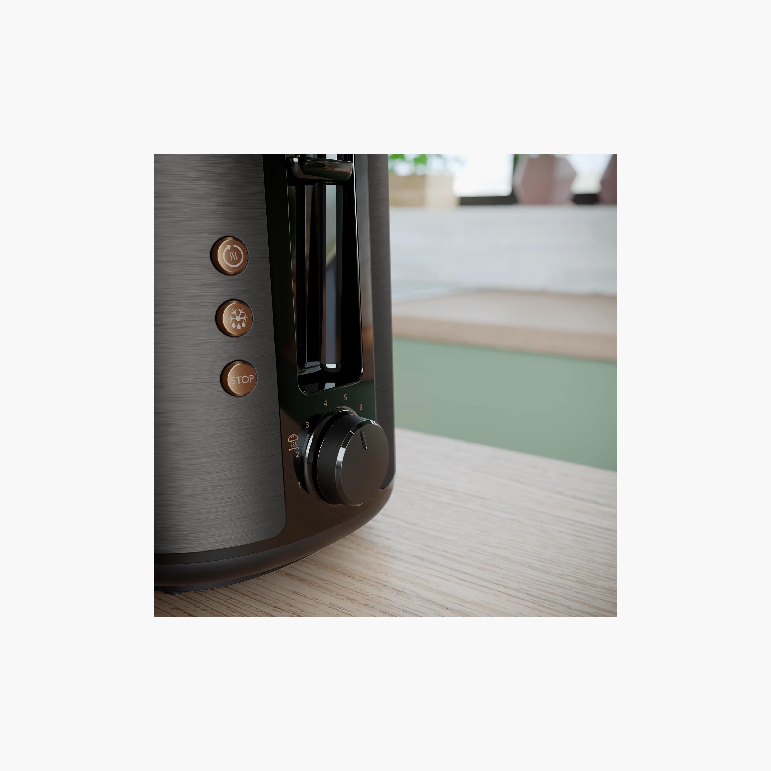 محمصة فيليبس ٥٠٠٠ سلسلة باللونين الأسود والنحاسي | HD2650-31-household-appliances-kitchenappliances-toasters-image-8