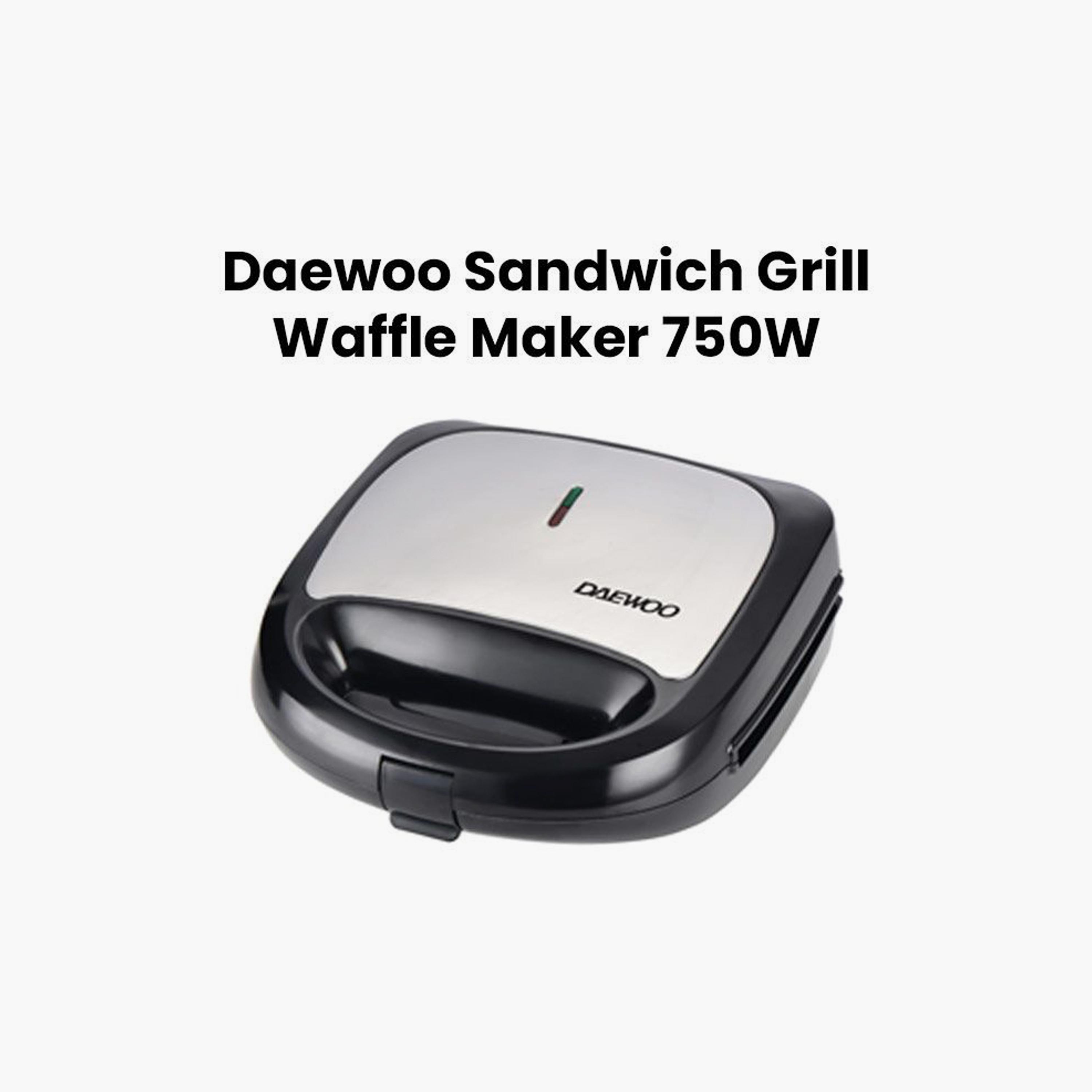 صانعة ساندويتشات دايو ٣ في ١ من الفولاذ المقاوم للصدأ | DSM 908B-household-appliances-kitchenappliances-toasters-image-1