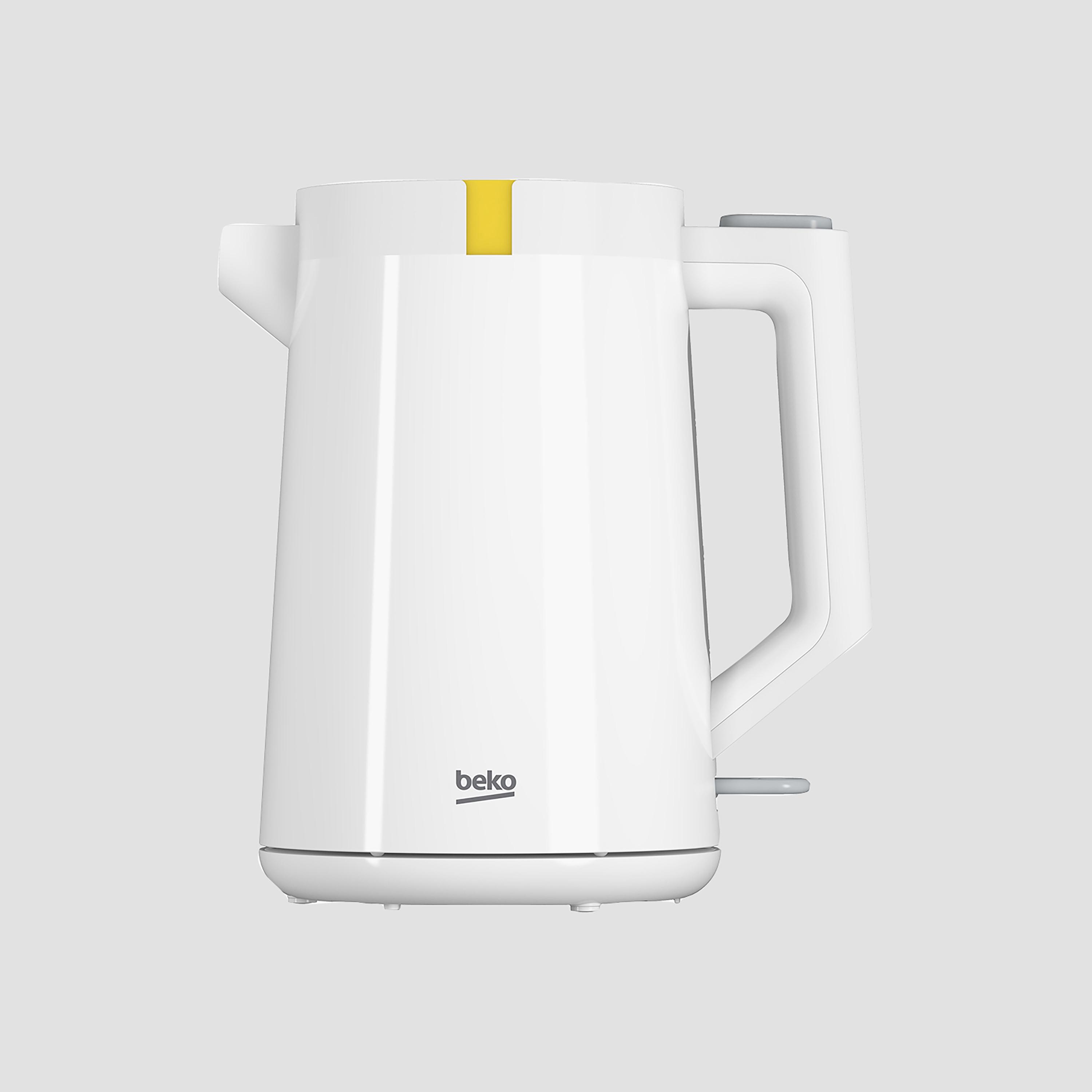 غلاية بيكو ١.٧ لتر ١٨٥٠-٢٢٠٠ واط، غطاء أوتوماتيكي، أبيض | WKM4215W-household-appliances-kitchenappliances-electrickettles-image-1
