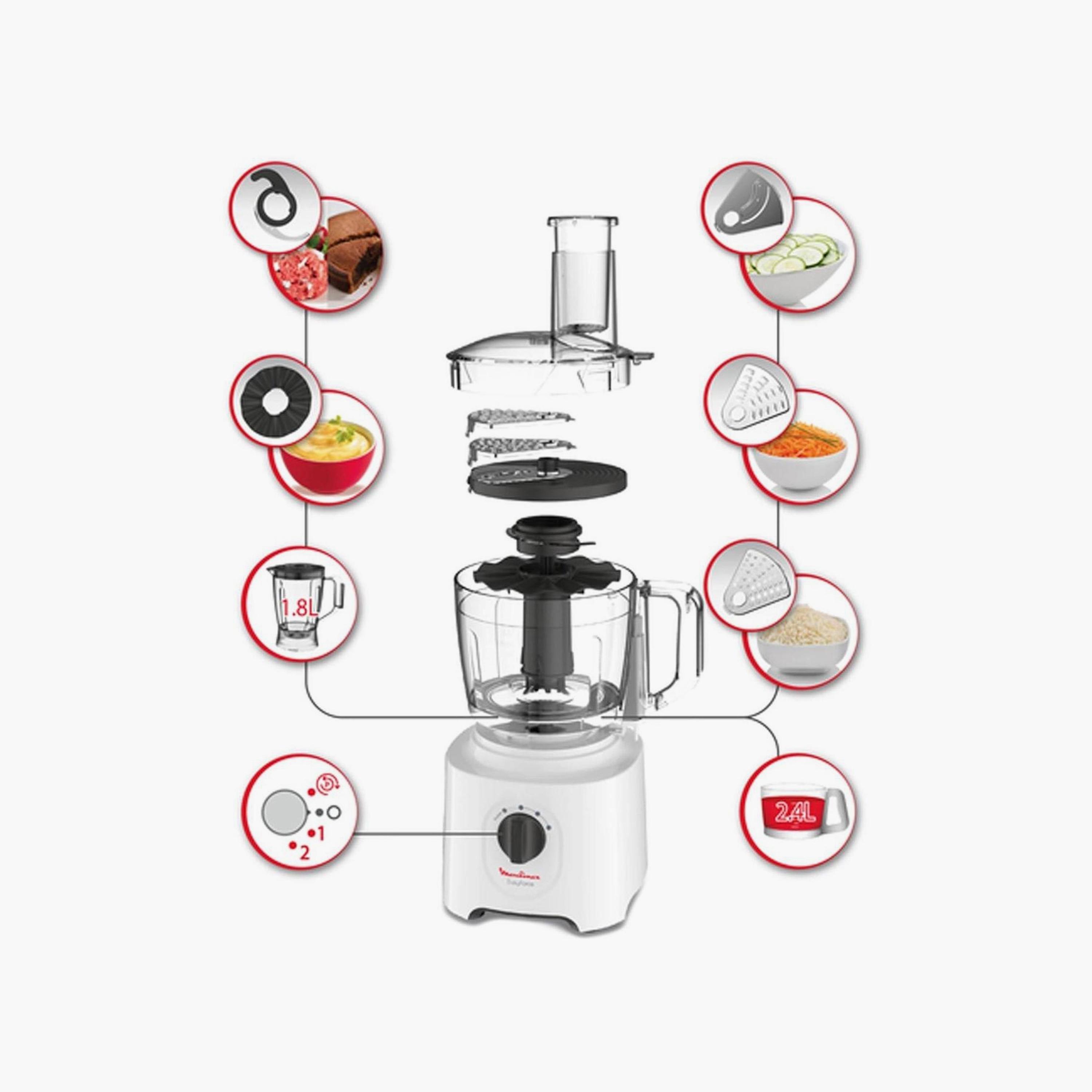 محضر طعام مولينكس ٨٠٠ واط | FP247127-household-appliances-kitchenappliances-foodprocessors-image-4