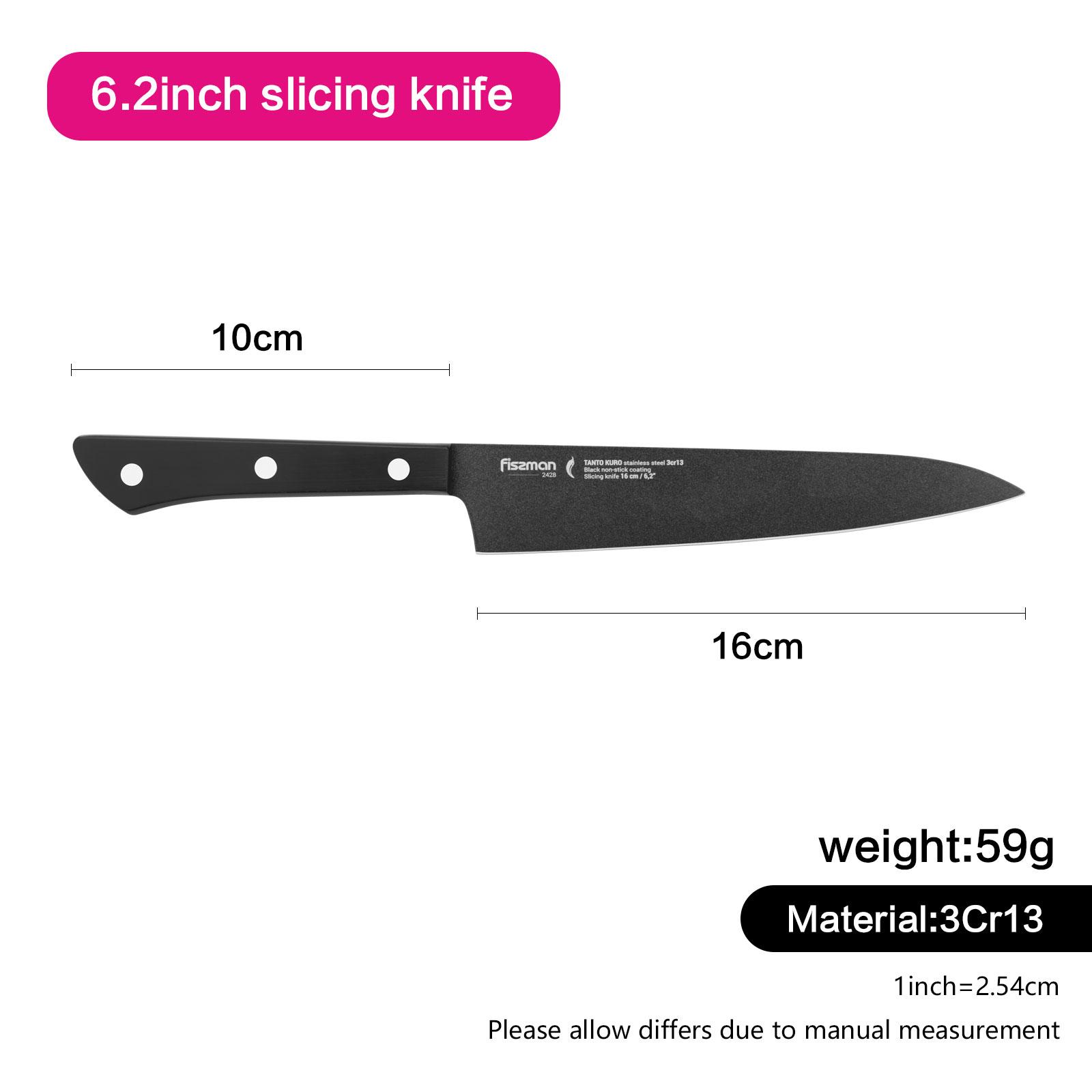 سكين تقطيع شرائح 6 بوصة ستانلس ستيل من فيسمان - تانتو-household-kitchen-kitchentoolsandutensils-knives-image-5