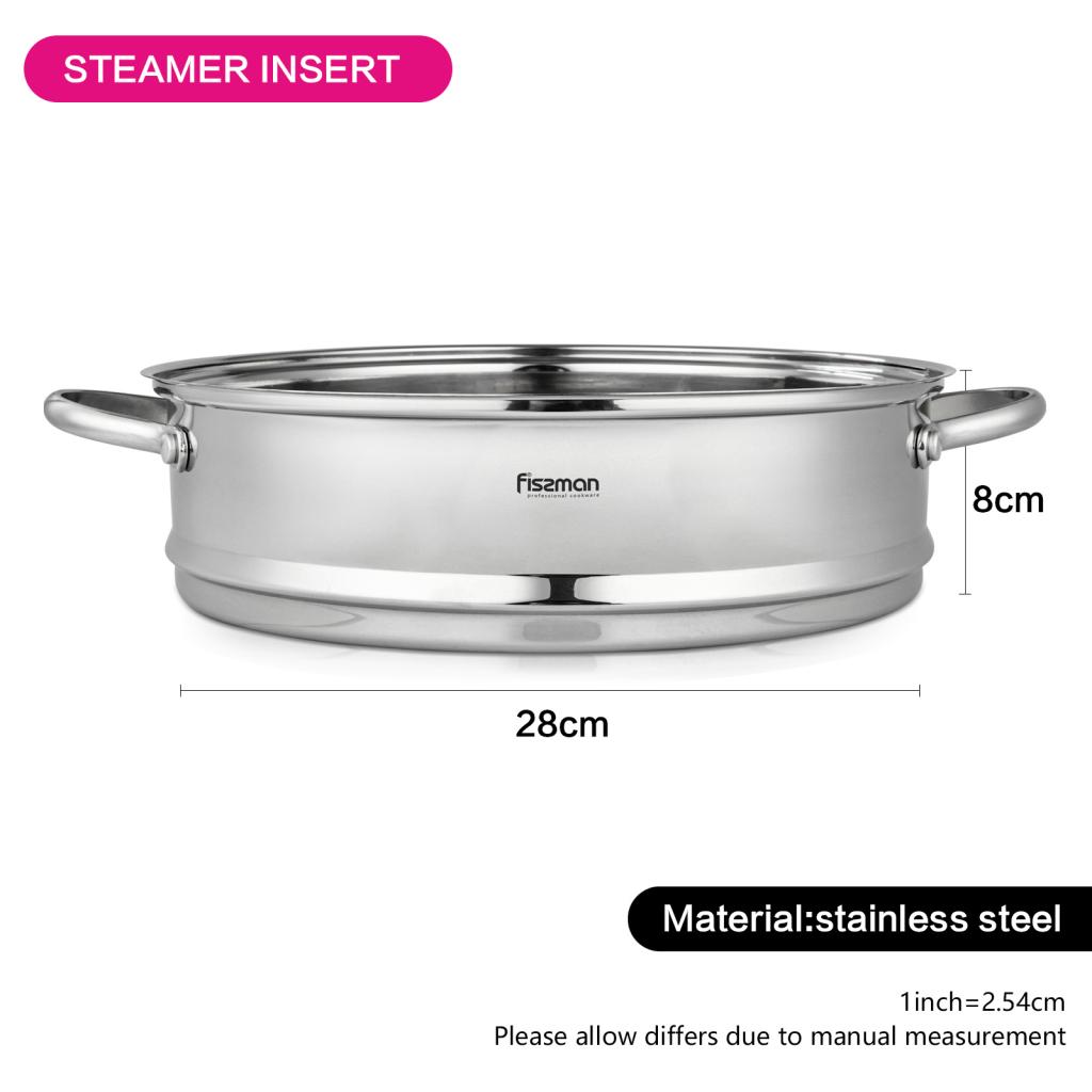 Stainless Steel Steamer Insert with Side Handles-household-kitchen-kitchentoolsandutensils-cookingutensils-image-5