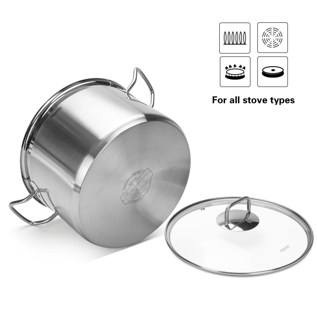 Tahara Stainless Steel Stockpot with Glass Lid-household-kitchen-cookware-potsandpans-image-7