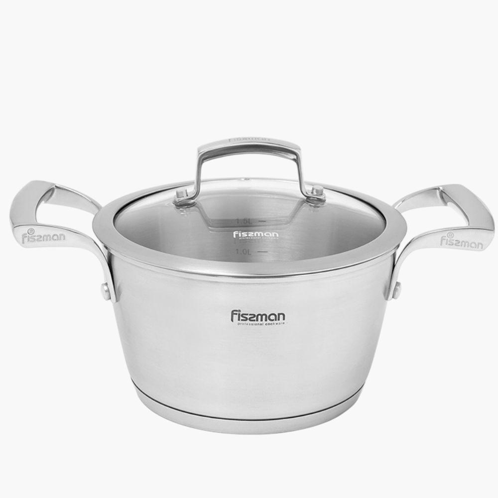Millenium Stainless Steel Casserole with Glass Lid - 1.5 L-household-kitchen-cookware-potsandpans-image-1