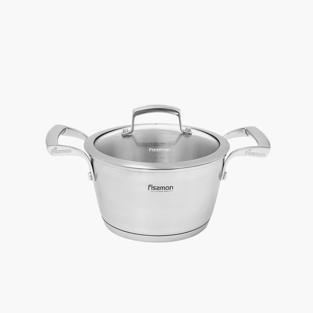 Millenium Stainless Steel Casserole with Glass Lid - 1.5 L-household-kitchen-cookware-potsandpans-image-2