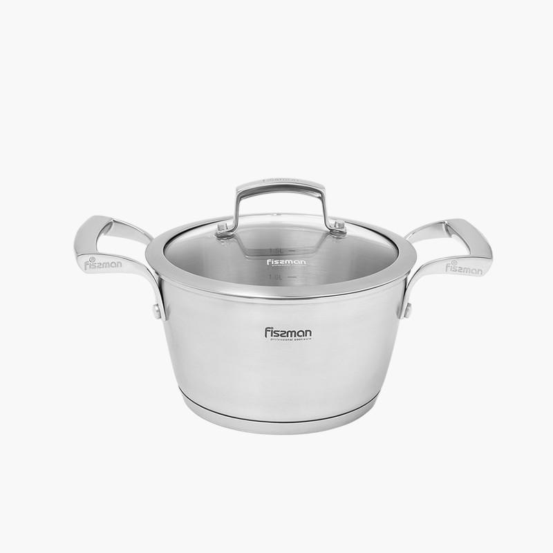 Millenium Stainless Steel Stockpot with Glass Lid - 2.1 L-household-kitchen-cookware-potsandpans-image-1