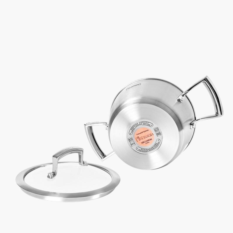 Millenium Stainless Steel Stockpot with Glass Lid - 2.1 L-household-kitchen-cookware-potsandpans-image-2