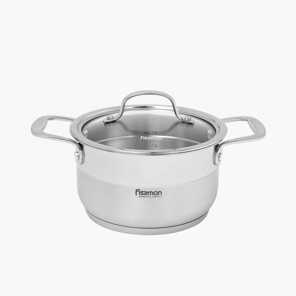 كسرولة ستانلس ستيل بغطاء زجاجي نورديا من فيسمان - 500 مل-household-kitchen-cookware-potsandpans-image-1