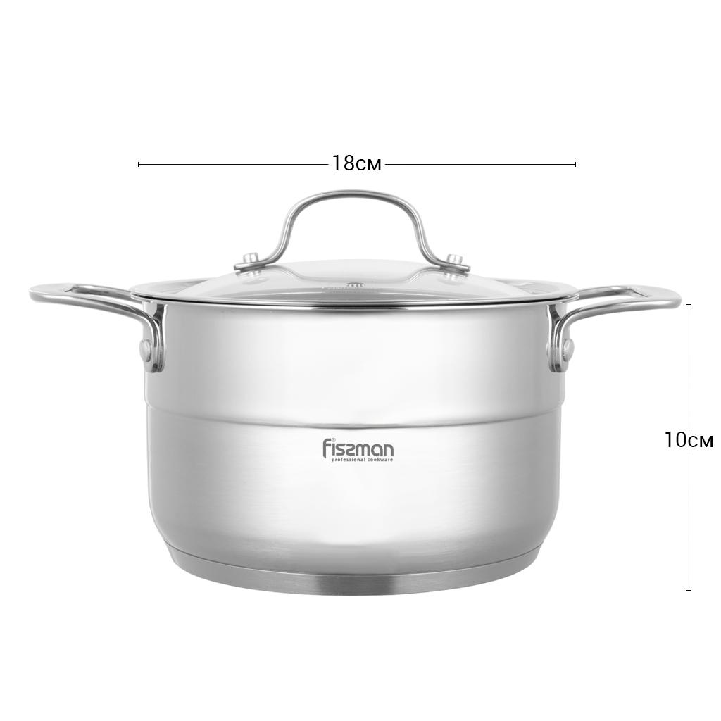 كسرولة ستانلس ستيل بغطاء زجاجي نورديا من فيسمان - 500 مل-household-kitchen-cookware-potsandpans-image-3