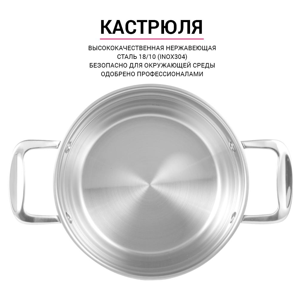 كسرولة ستانلس ستيل بغطاء زجاجي نورديا من فيسمان - 500 مل-household-kitchen-cookware-potsandpans-image-4