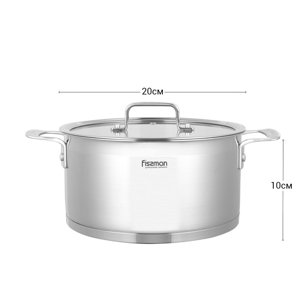 Fobus Stainless Steel Stockpot with Glass Lid - 3.1 L-household-kitchen-cookware-potsandpans-image-4