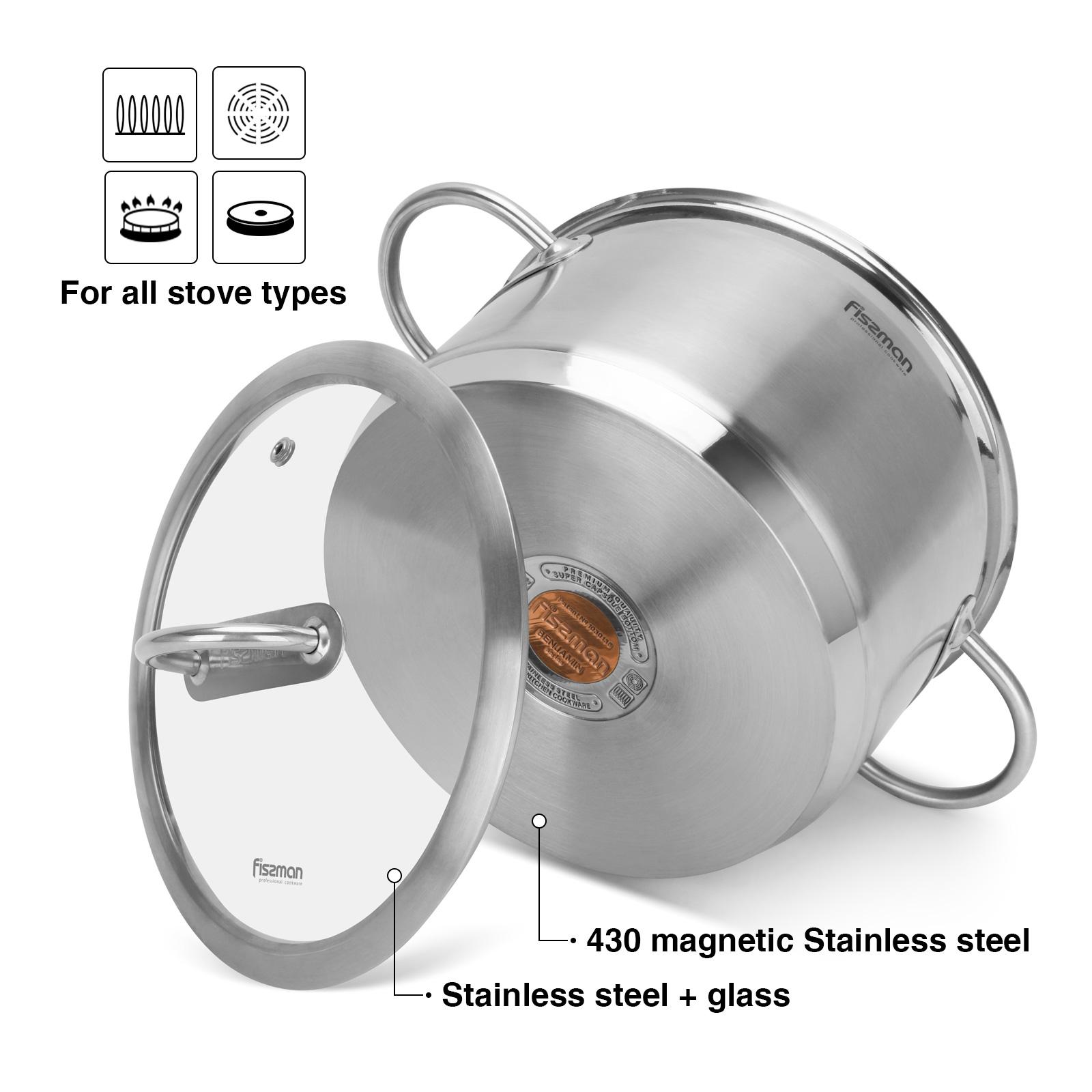 Fissman Benjamin Stainless Steel Stockpot with Lid-household-kitchen-cookware-potsandpans-image-5