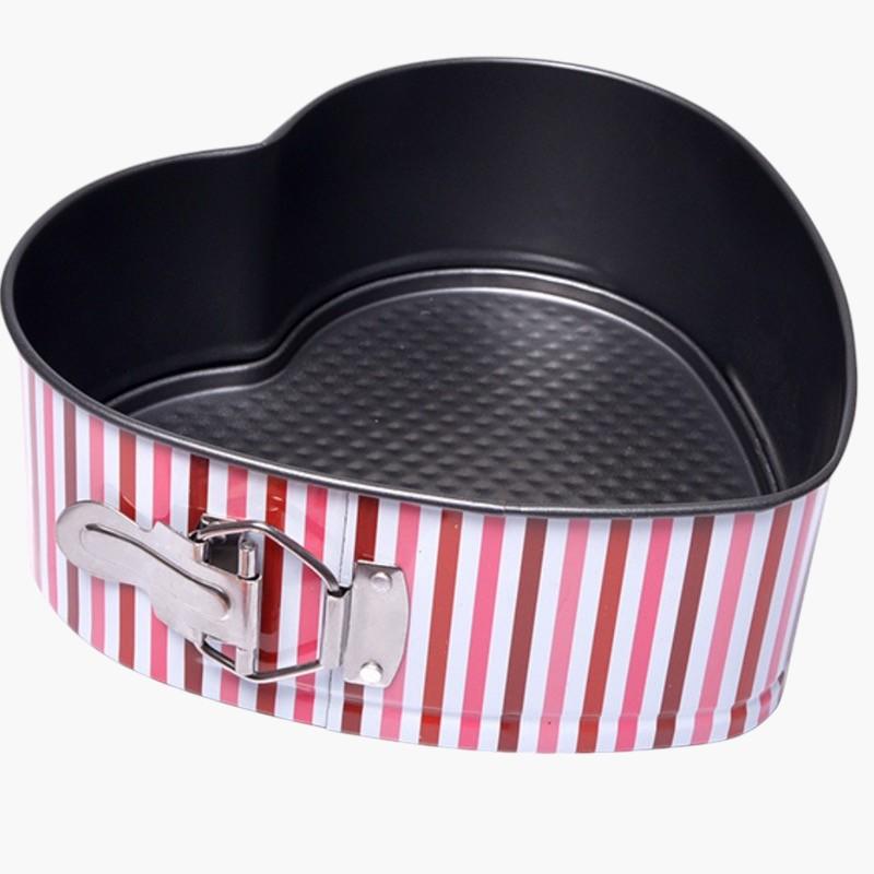 Heart-Shaped Non-Stick Cake Pan with Removable Bottom-household-kitchen-bakeware-bakingpansandmoulds-image-1