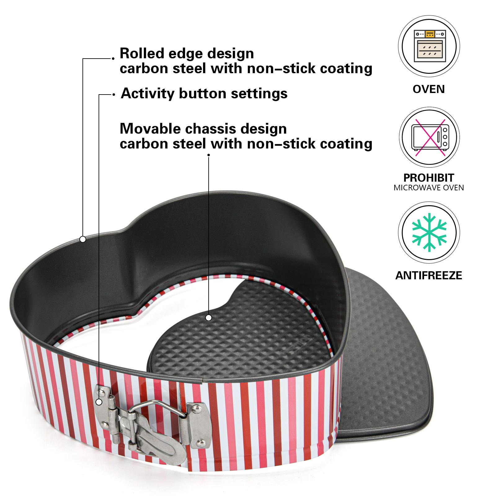 Heart-Shaped Non-Stick Cake Pan with Removable Bottom-household-kitchen-bakeware-bakingpansandmoulds-image-5