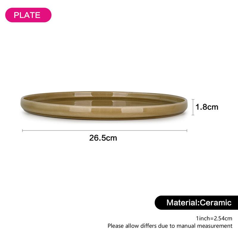 صحن سيراميك مع تأثير الكراكيلور من فيسمان - 27 سم-household-dining-dinnerware-plates-image-4