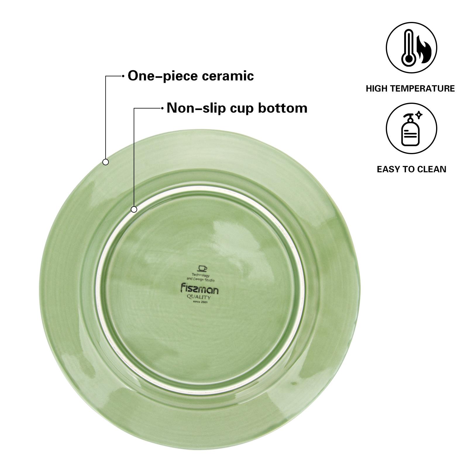 Ceramic Dinner Plate with Craquelure Effect - 27 cms-household-dining-dinnerware-plates-image-5