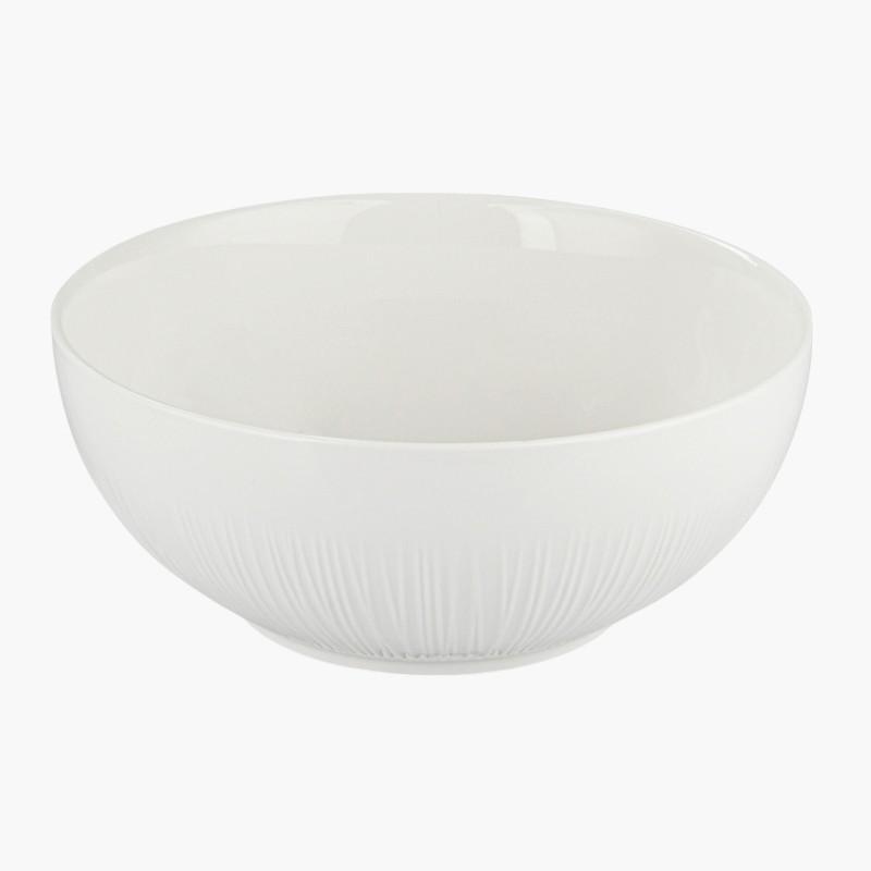 Fissman Bellagio Porcelain Bowl with Ribbed Detail-household-dining-dinnerware-bowls-image-3