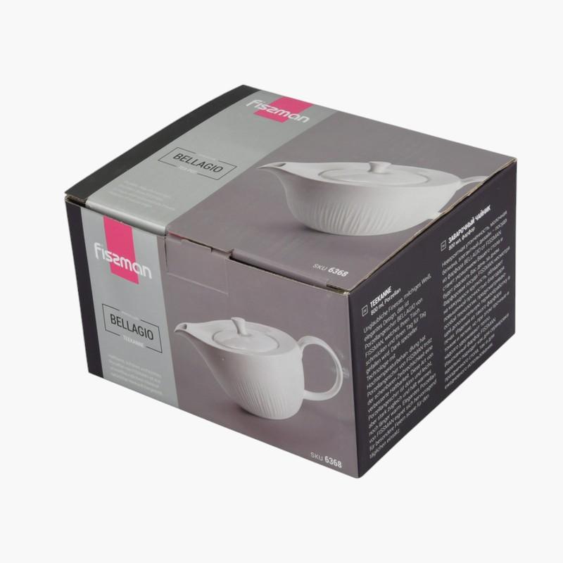 Fissman Bellagio Embossed Porcelain Teapot - 800 ml-household-dining-teaandcoffee-vacuumflaskscoffeeandteapots-image-3