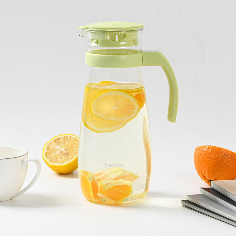 Glass Jug with Lid and Spout - 1.3 L-household-dining-drinkserveware-jugsdecantersandcarafes-image-5