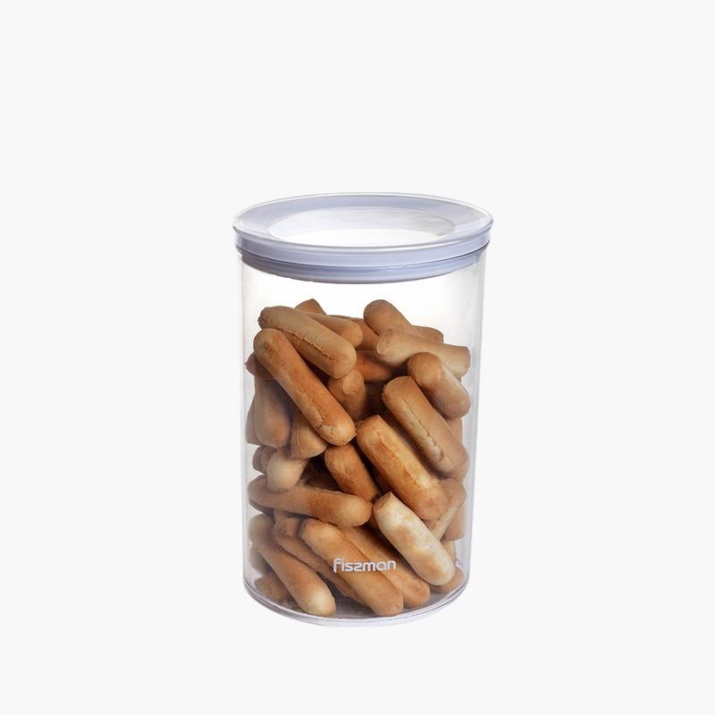 Round Food Storage Container with Lid - 1 L-school-lunchessentials-lunchboxes-image-1