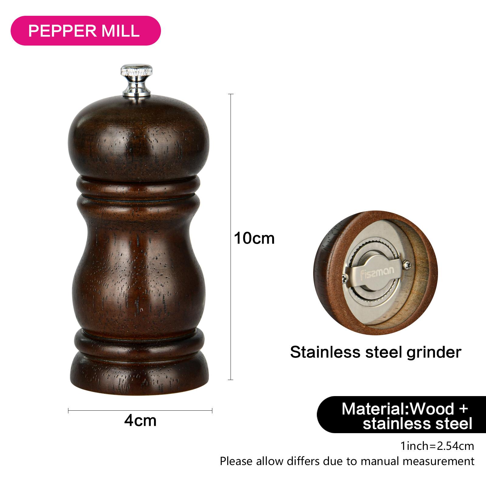 مطحنة فلفل وملح خشب من فيسمان-household-kitchen-foodstorage-saltandpeppershakers-image-2