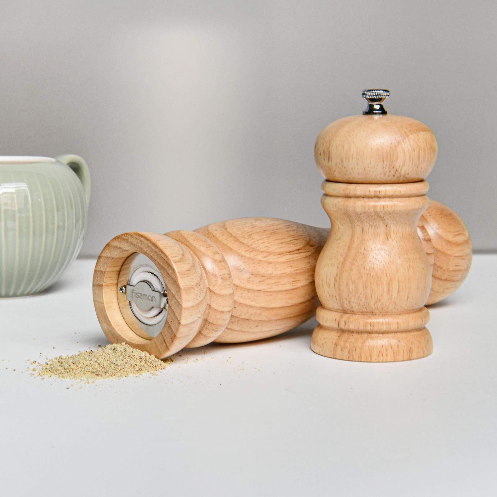 مطحنة فلفل وملح خشب من فيسمان-household-kitchen-foodstorage-saltandpeppershakers-image-2
