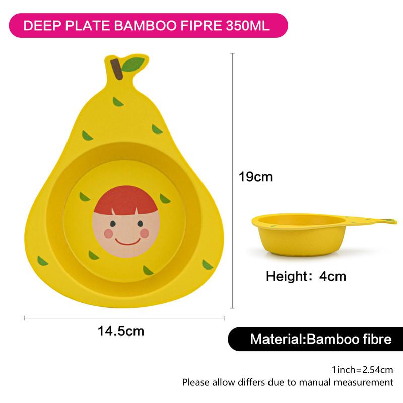 Fissman Bamboo Fibre Pear Shape Deep Plate - 19 cms-household-dining-dinnerware-plates-image-3