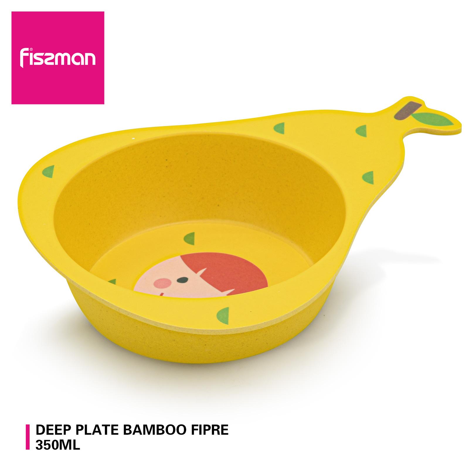 Fissman Bamboo Fibre Pear Shape Deep Plate - 19 cms-household-dining-dinnerware-plates-image-4