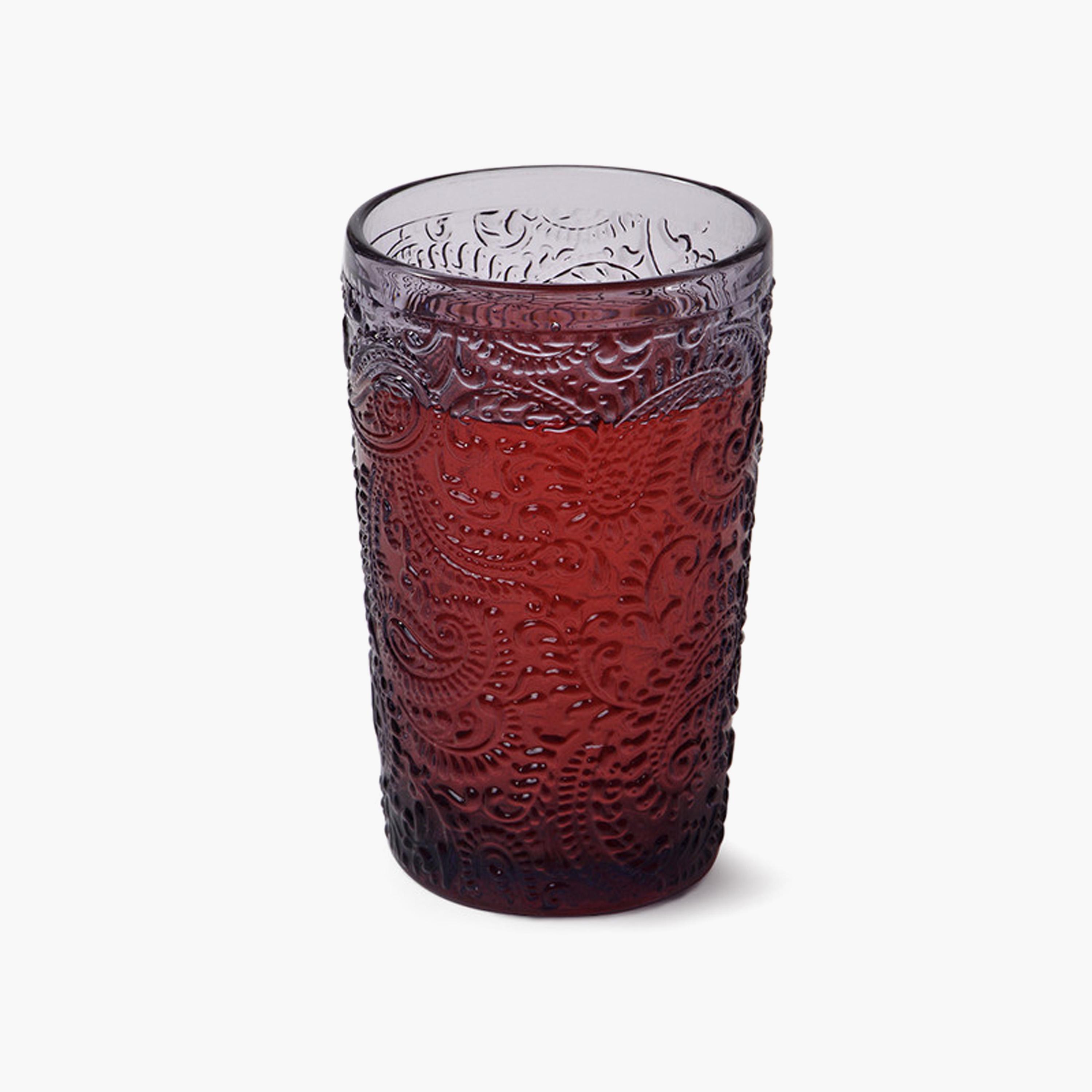 Embossed Glass Tumbler - 320 ml-household-dining-glassware-drinkingglasses-image-1