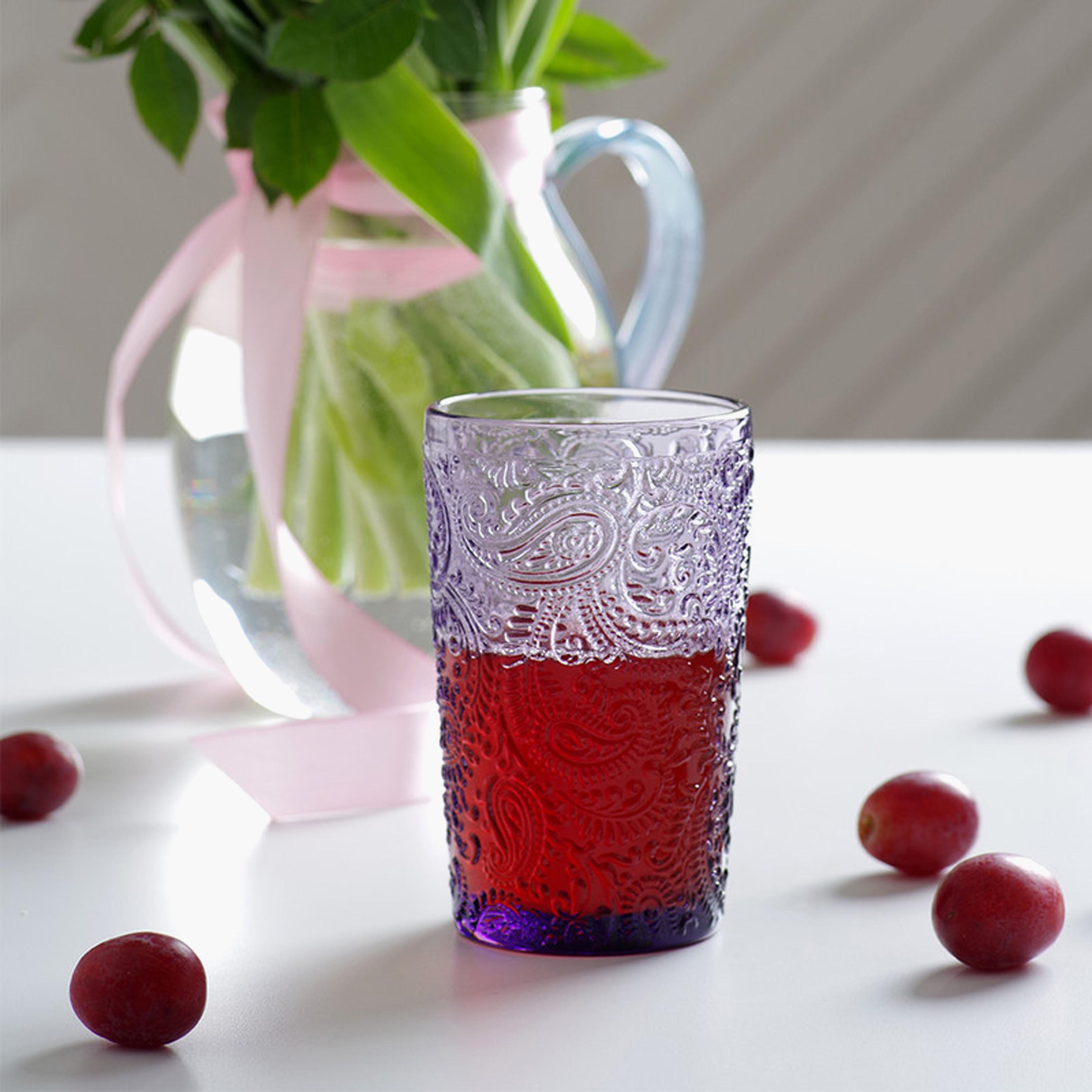 Embossed Glass Tumbler - 320 ml-household-dining-glassware-drinkingglasses-image-4