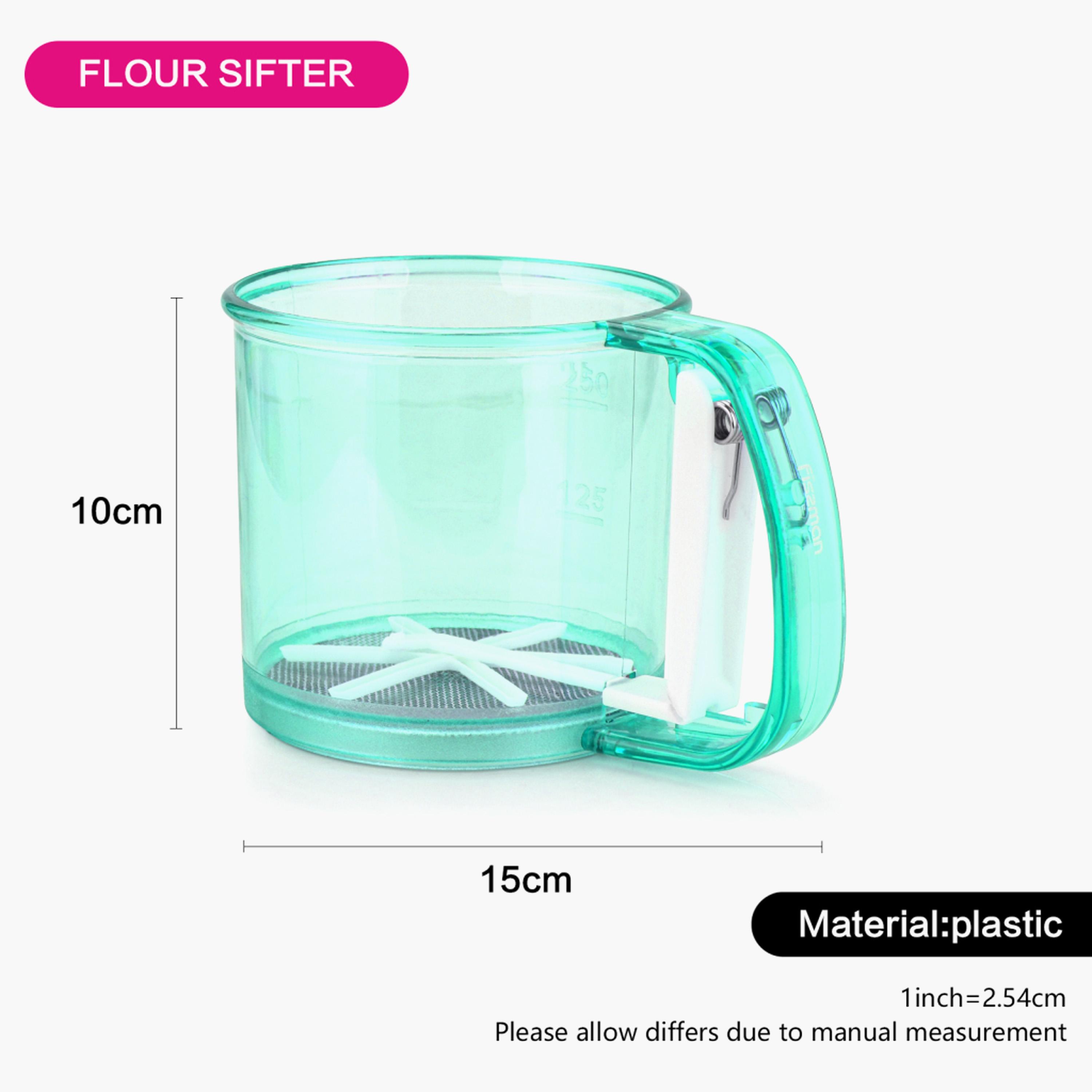 Flour Sifter Mug with Spring Mechanism-household-kitchen-bakeware-bakingtoolsandaccessories-image-2