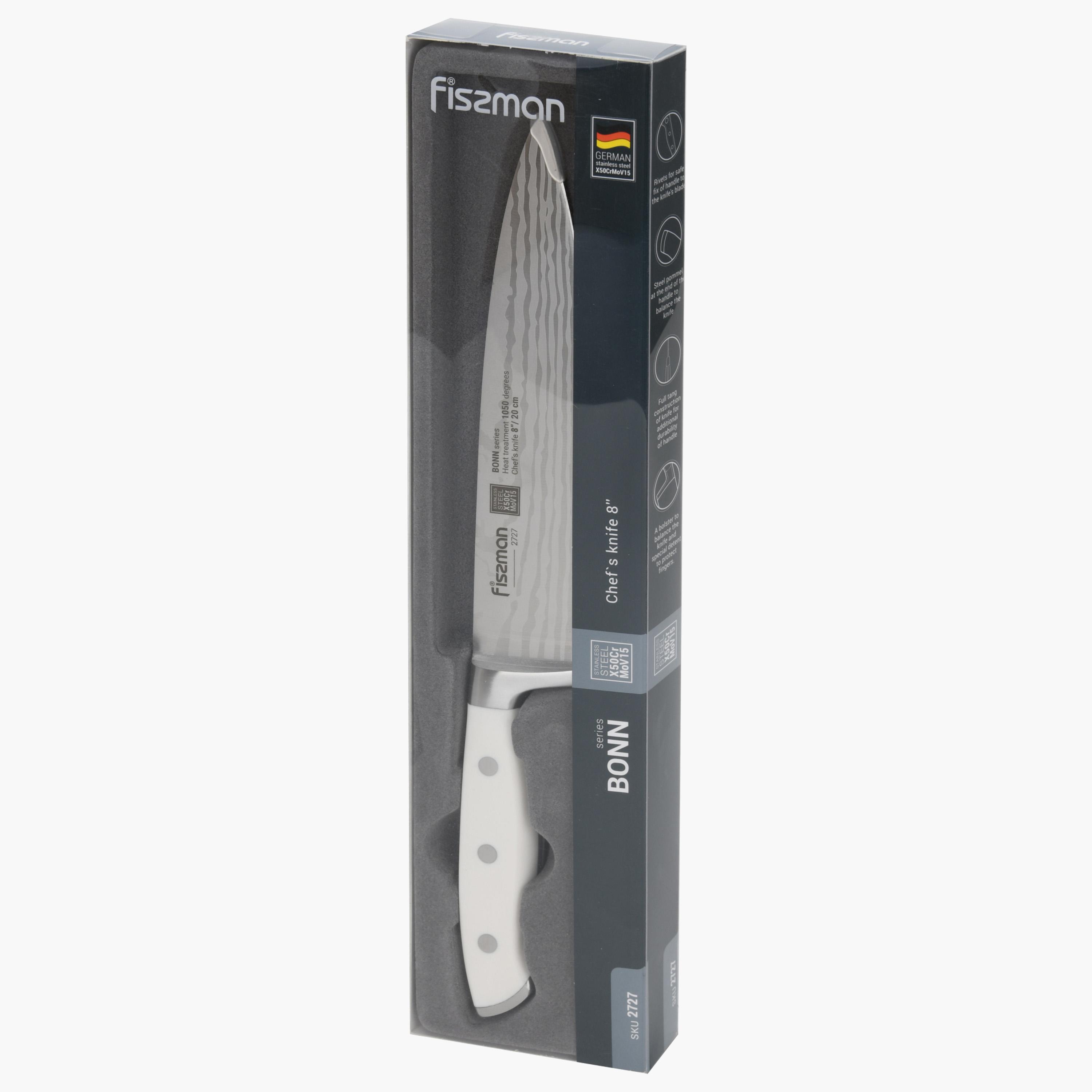 Fissman 8-inch Stainless Steel Chef's Knife - Bonn-household-kitchen-kitchentoolsandutensils-knives-image-7