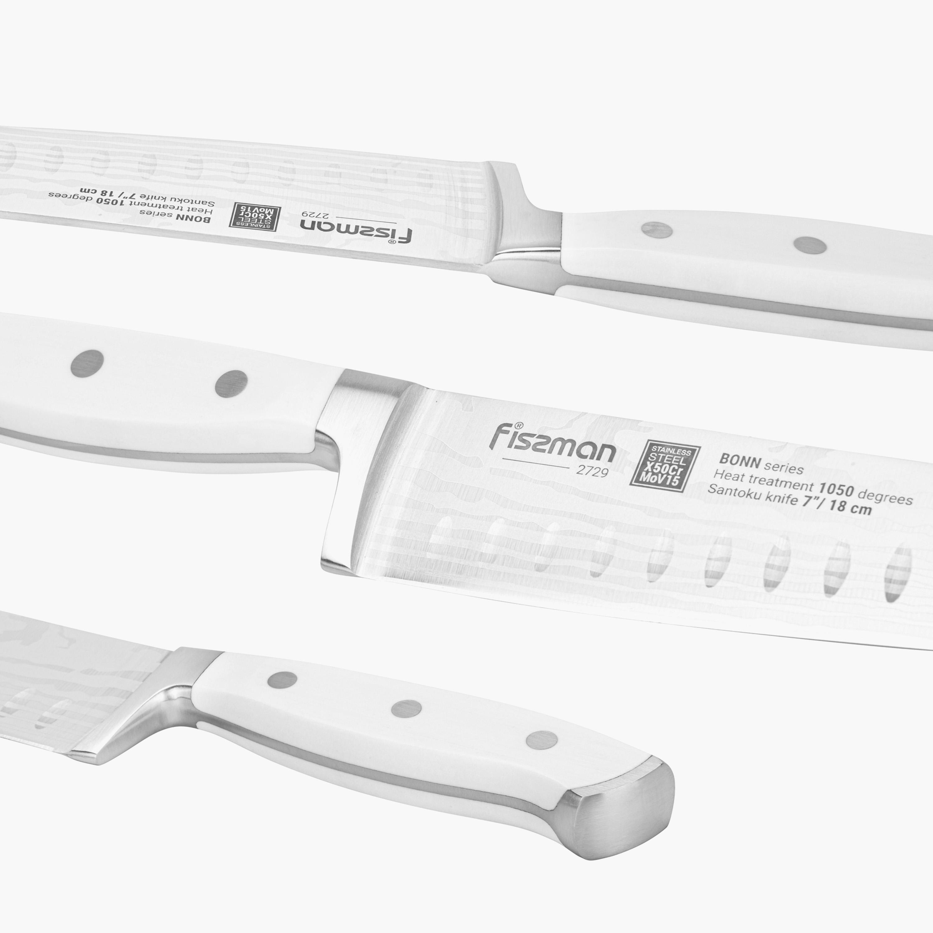 Fissman 7-inch Stainless Steel Santoku Knife - Bonn-household-kitchen-kitchentoolsandutensils-knives-image-6