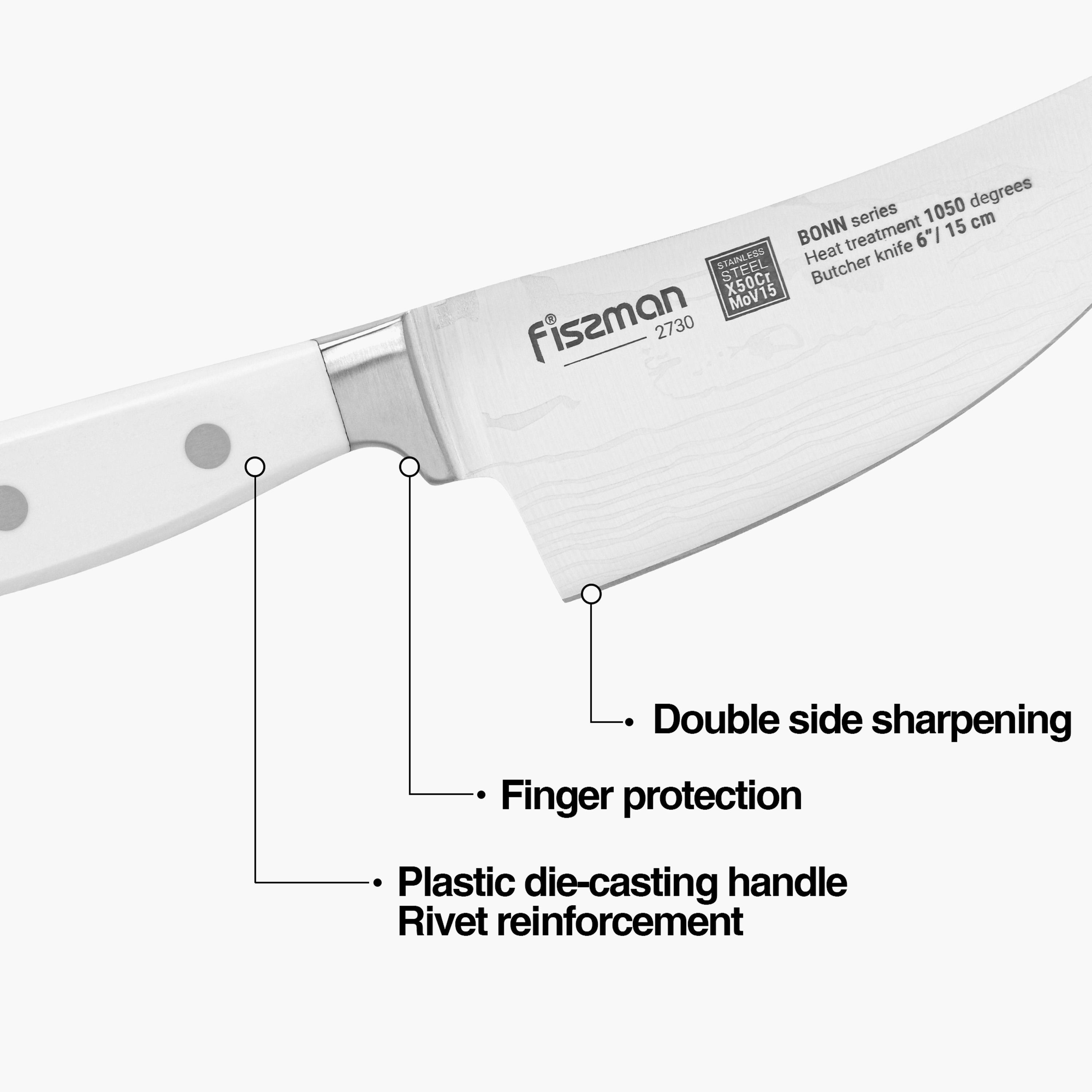 Fissman 6-inch Stainless Steel Butcher Knife - Bonn-household-kitchen-kitchentoolsandutensils-knives-image-2