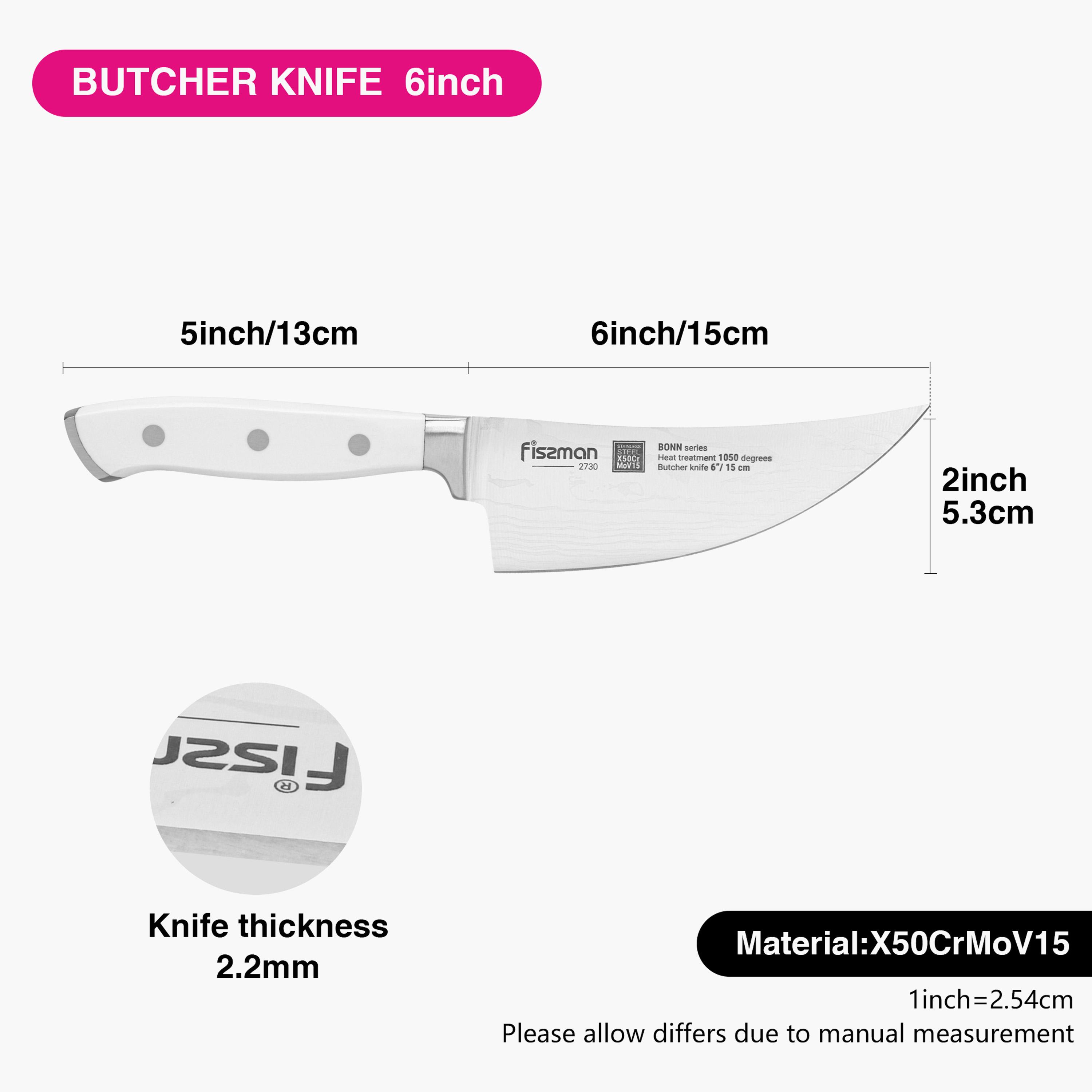 Fissman 6-inch Stainless Steel Butcher Knife - Bonn-household-kitchen-kitchentoolsandutensils-knives-image-4
