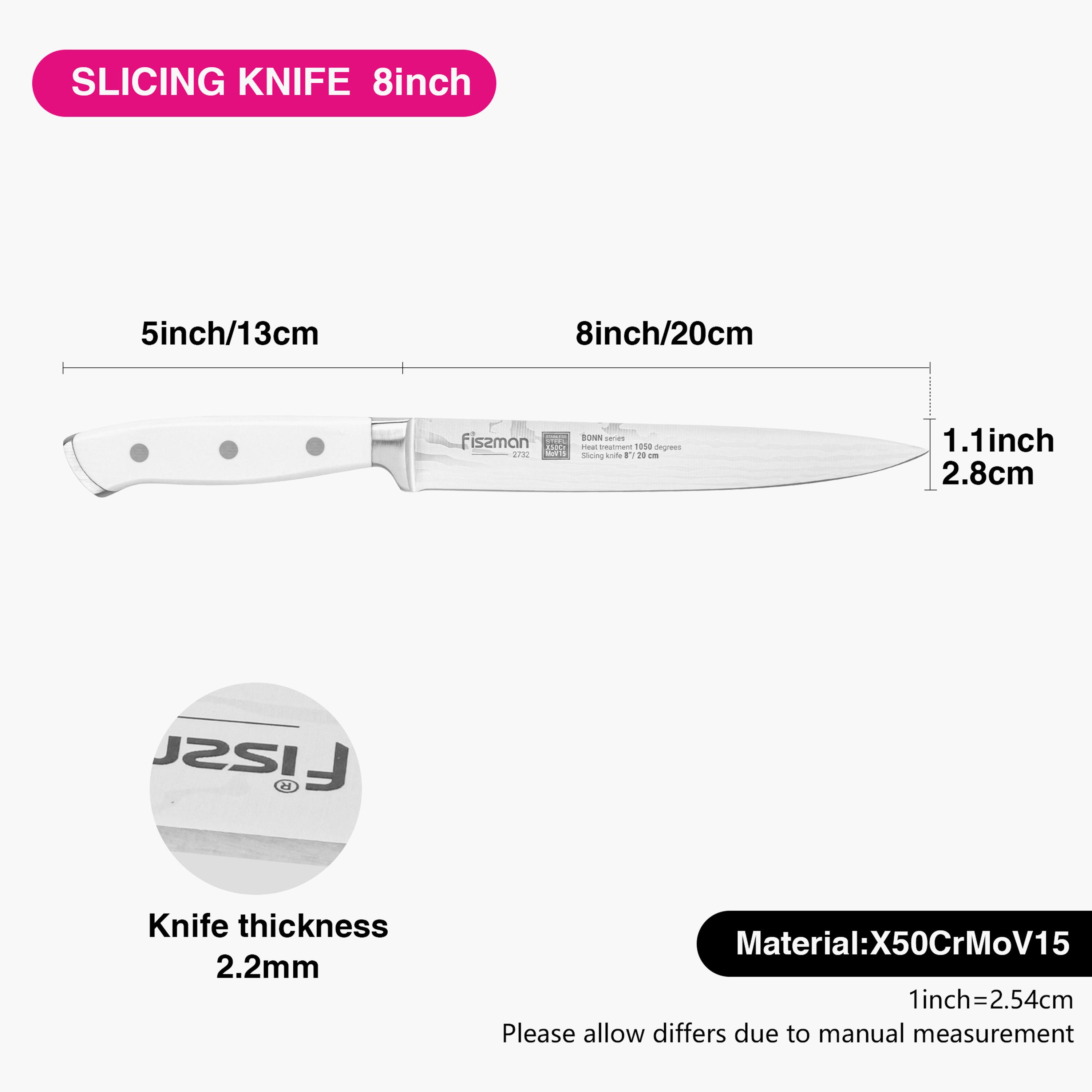 سكين تقطيع شرائح 8 بوصة ستانلس ستيل من فيسمان - بون-household-kitchen-kitchentoolsandutensils-knives-image-4